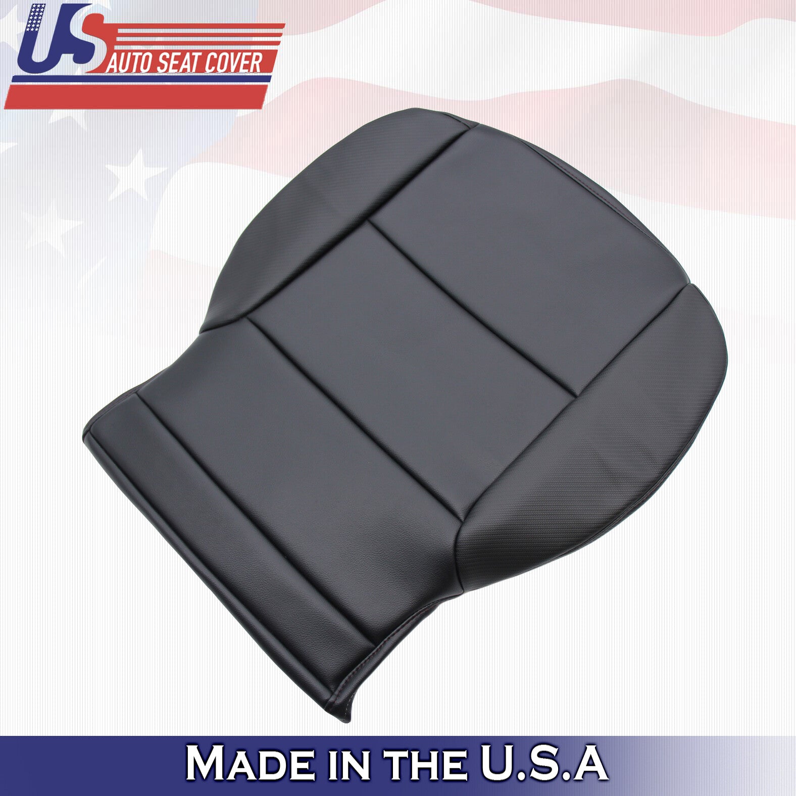 Passenger Bottom Leather Cover Black Fits For 2014 - 2019 GMC Sierra All-Terrain