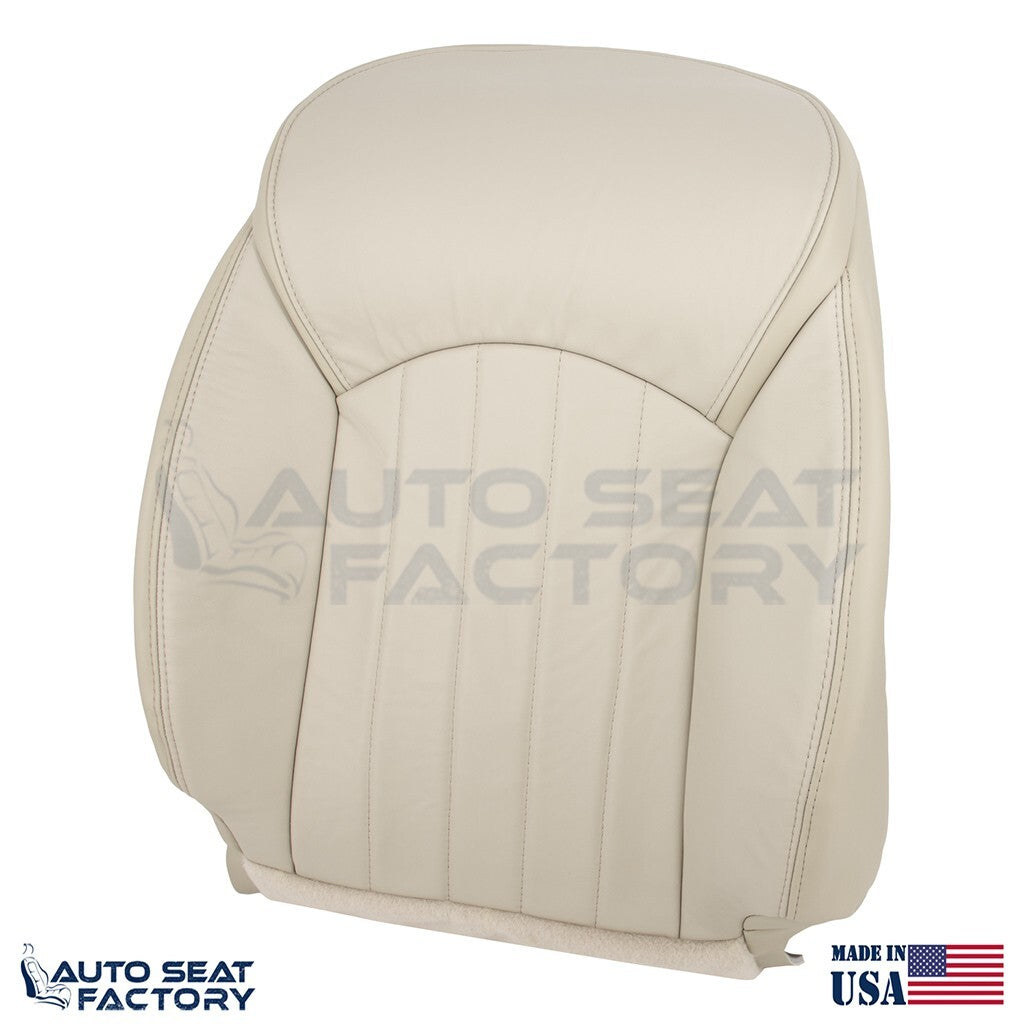 2014 - 2017 Fits Infiniti QX50 Driver Top & Bottom Wheat Leather Seat Covers