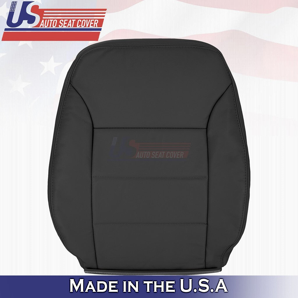 1999 to 2004 For Volkswagen Jetta Driver Bottom & Top Vinyl Seat Cover Black