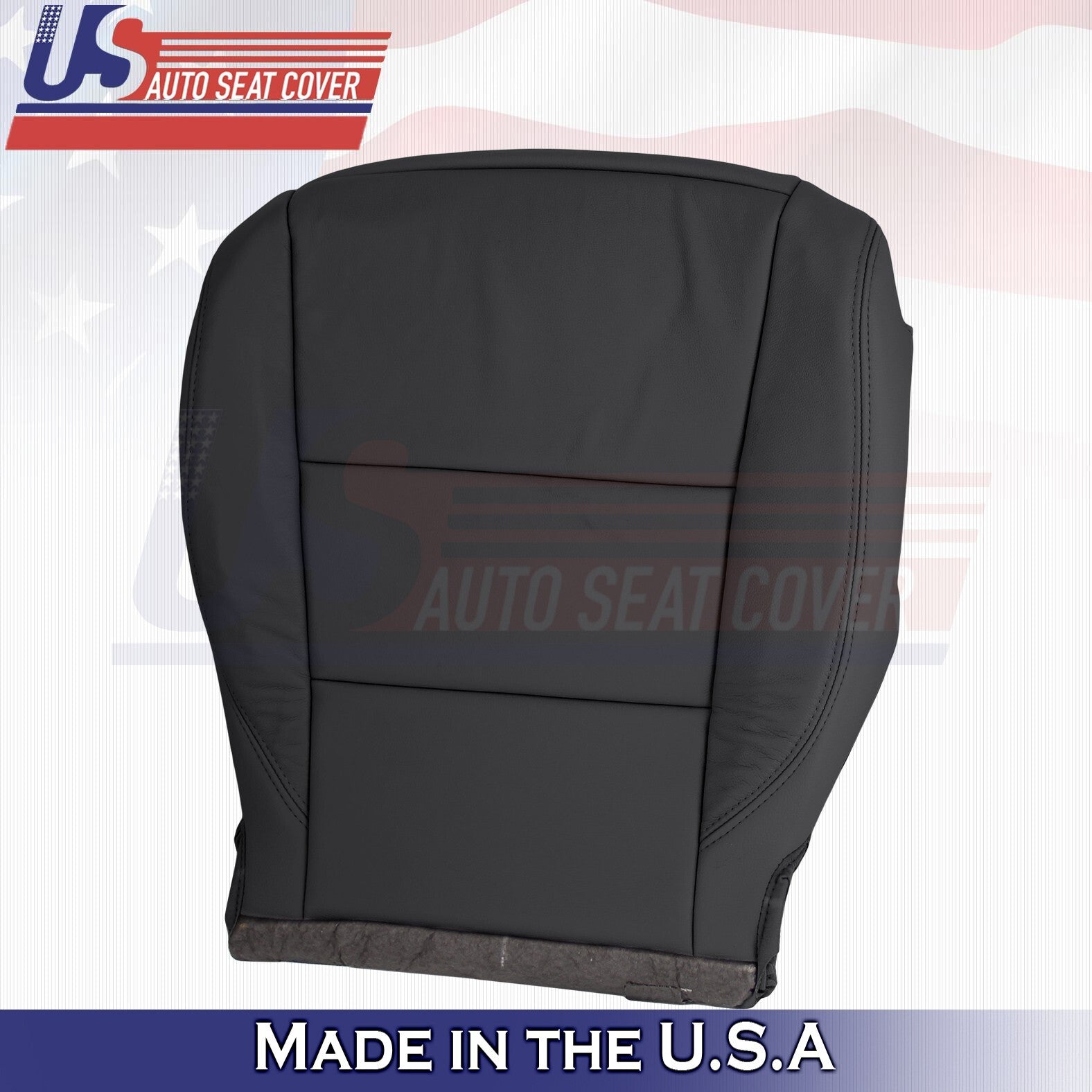 2017 to 2020 Fits Toyota Sienna Passenger Bottom Leather Seat Cover Black