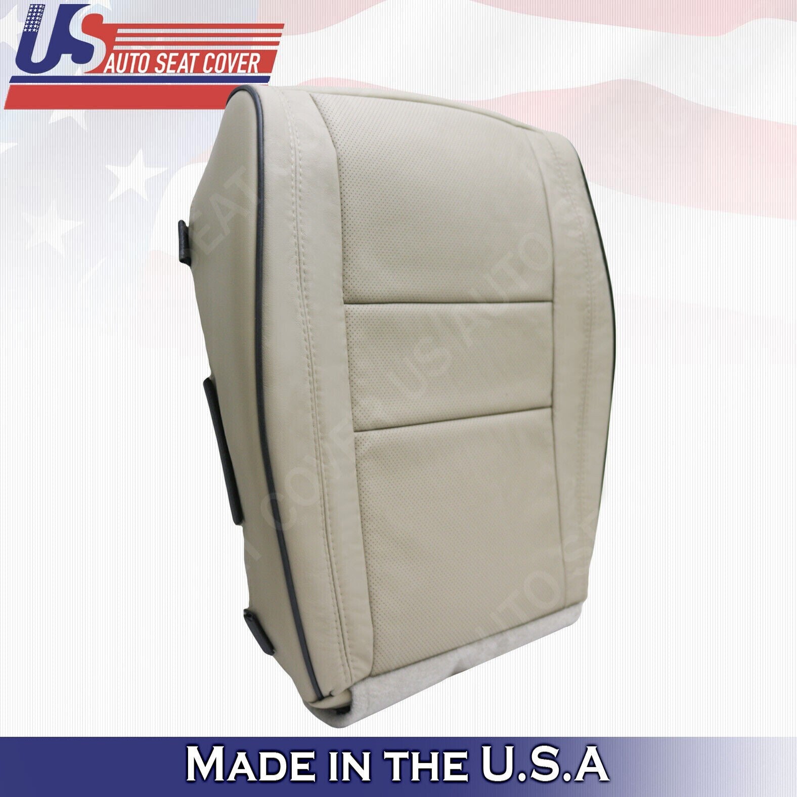 2019 2020 Fits Jeep Grand Cherokee OVERLAND 2 Top & 2 Bottom Leather Covers Tan