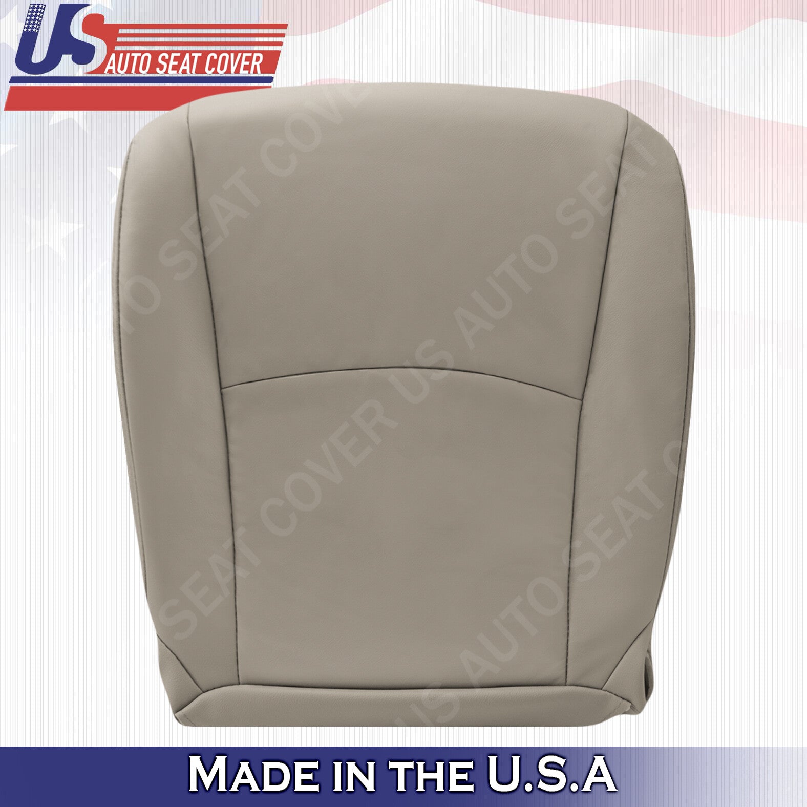 2008 to 2013 For Toyota Highlander Front Passenger Bottom Leather Seat Cover Tan
