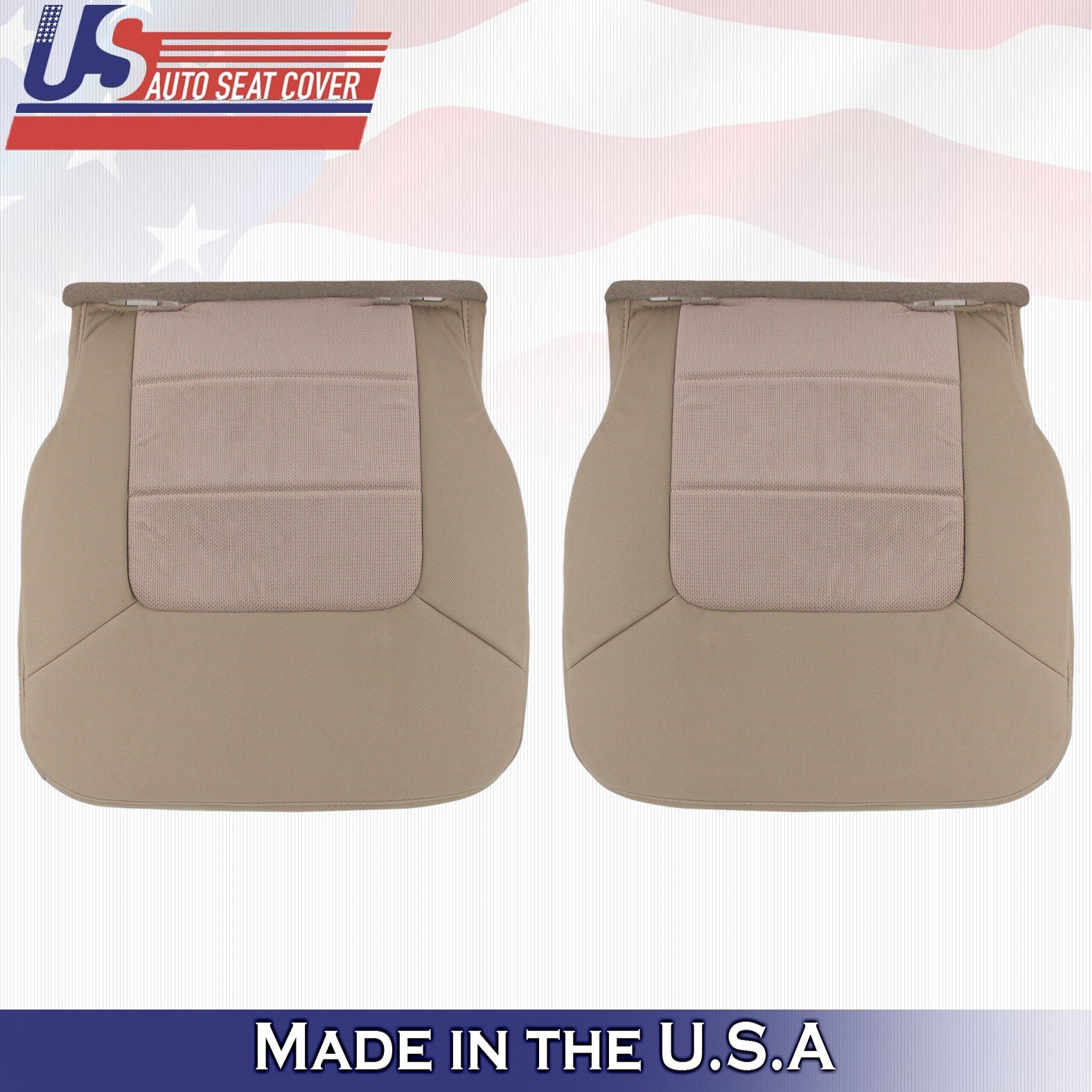 2003 2004 For Ford Expedition XLT Rear Driver Passenger Bottom Cloth Covers Tan