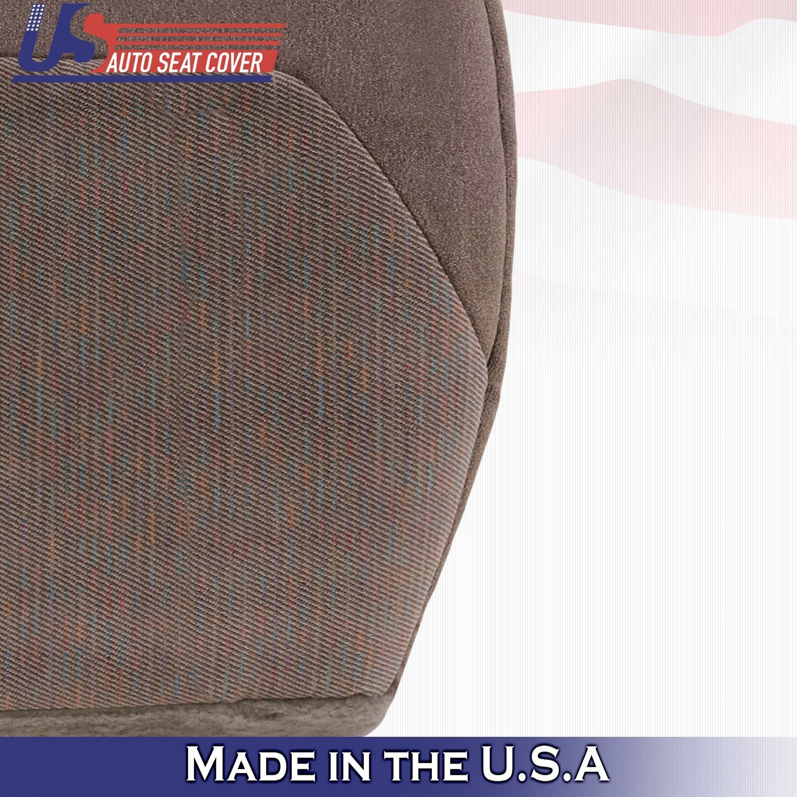1994 1995 For Ford F150 F250 F350 XLT Front Driver Bottom Cloth Seat Cover Tan