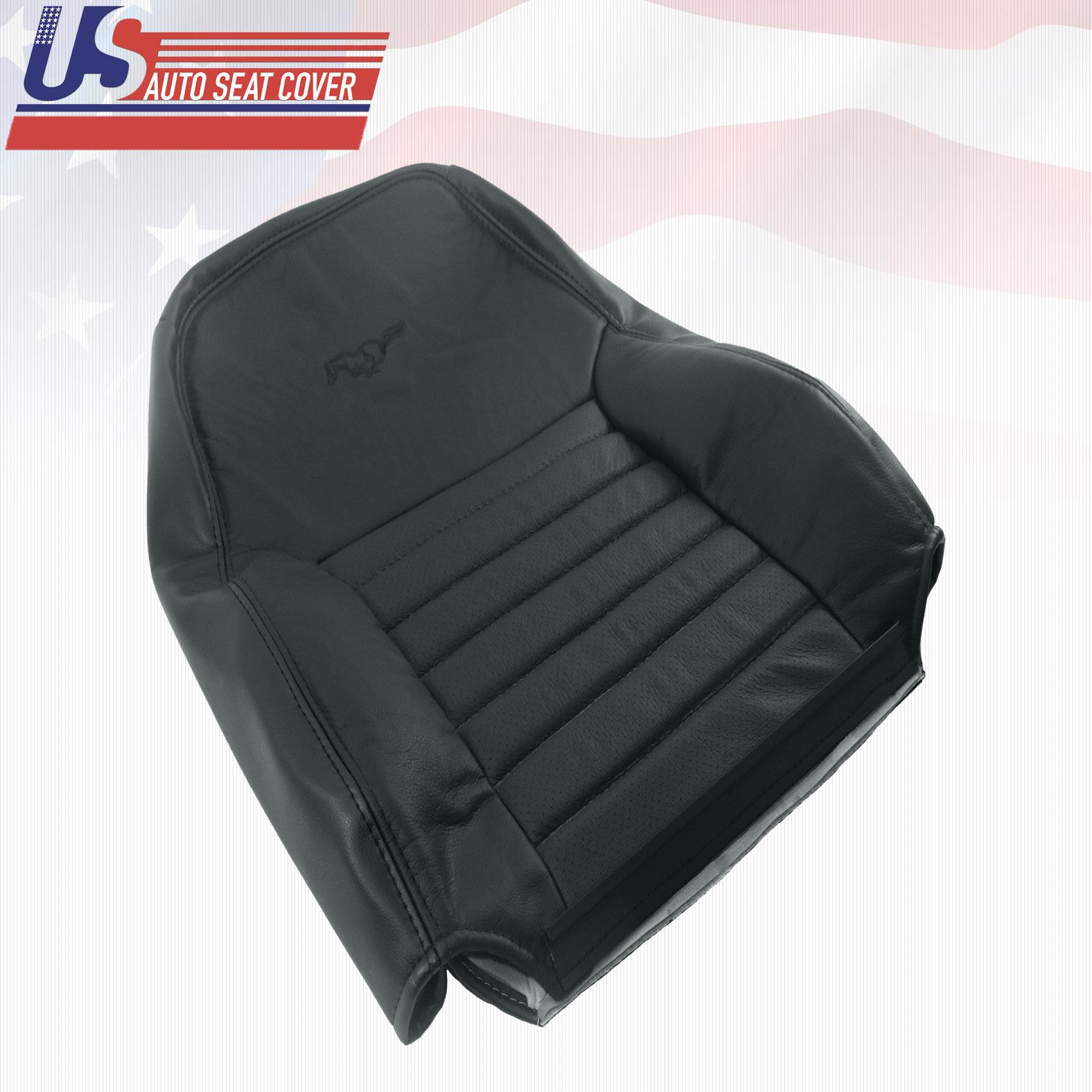 1999 2000 Ford Mustang GT Convertible Driver Lean Back Perforated Leather Cover
