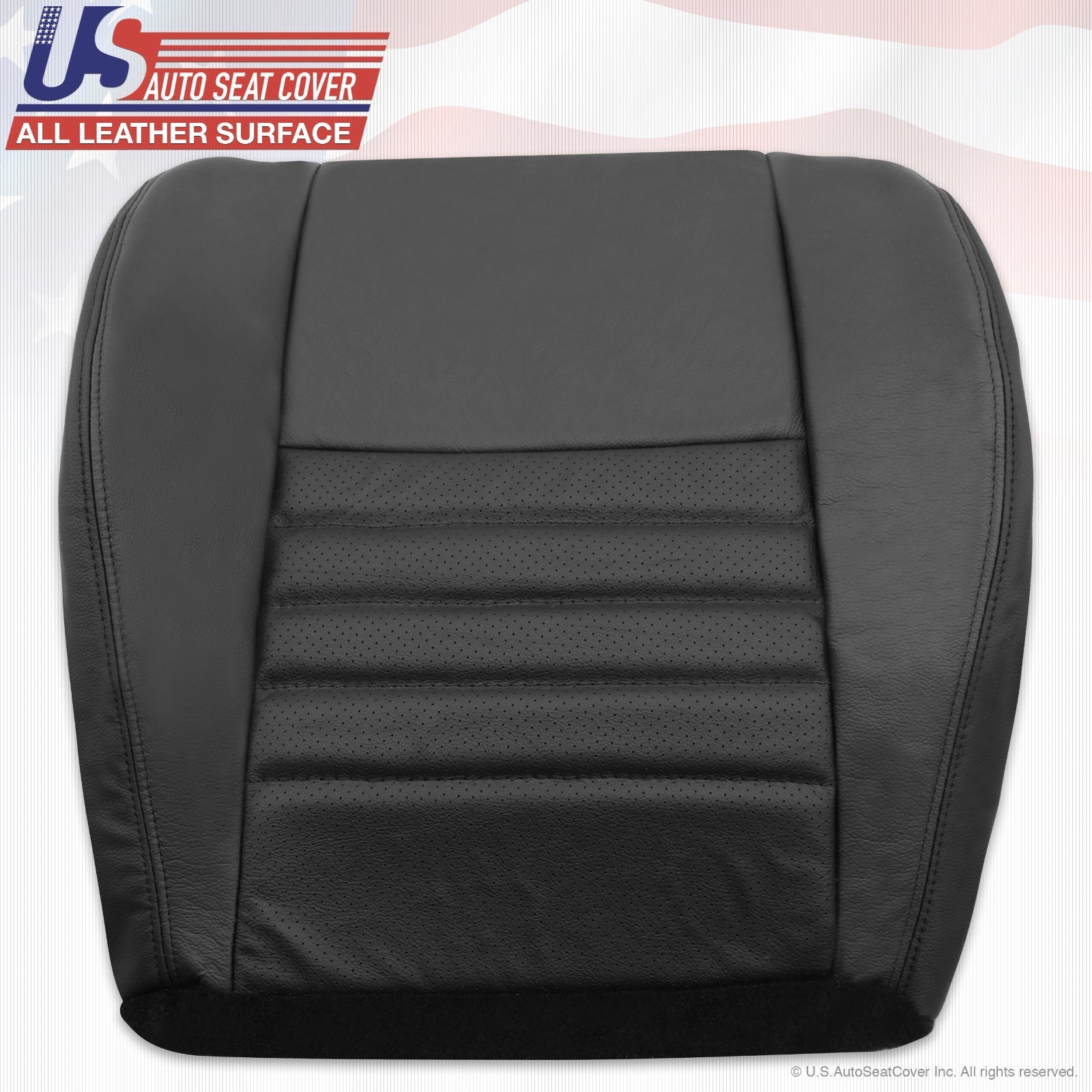 1999 2000 2002 2003 2004 Ford Mustang GT V8 Left Driver Bottom Seat-Cover Black