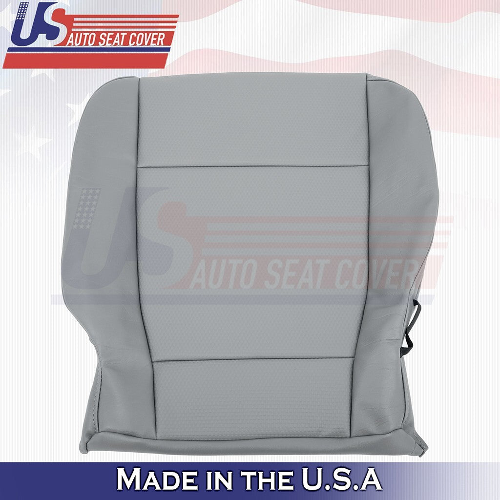 2017 to 2021 Fits Ford F250 WT Driver Bottom Synthetic Leather Seat Cover Gray
