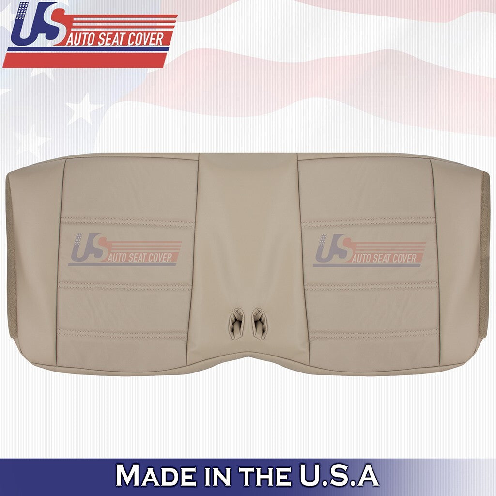 2002 2003 2004 Fits Ford Mustang V6 Rear Bench Top&Bottom Leather Seat Cover Tan