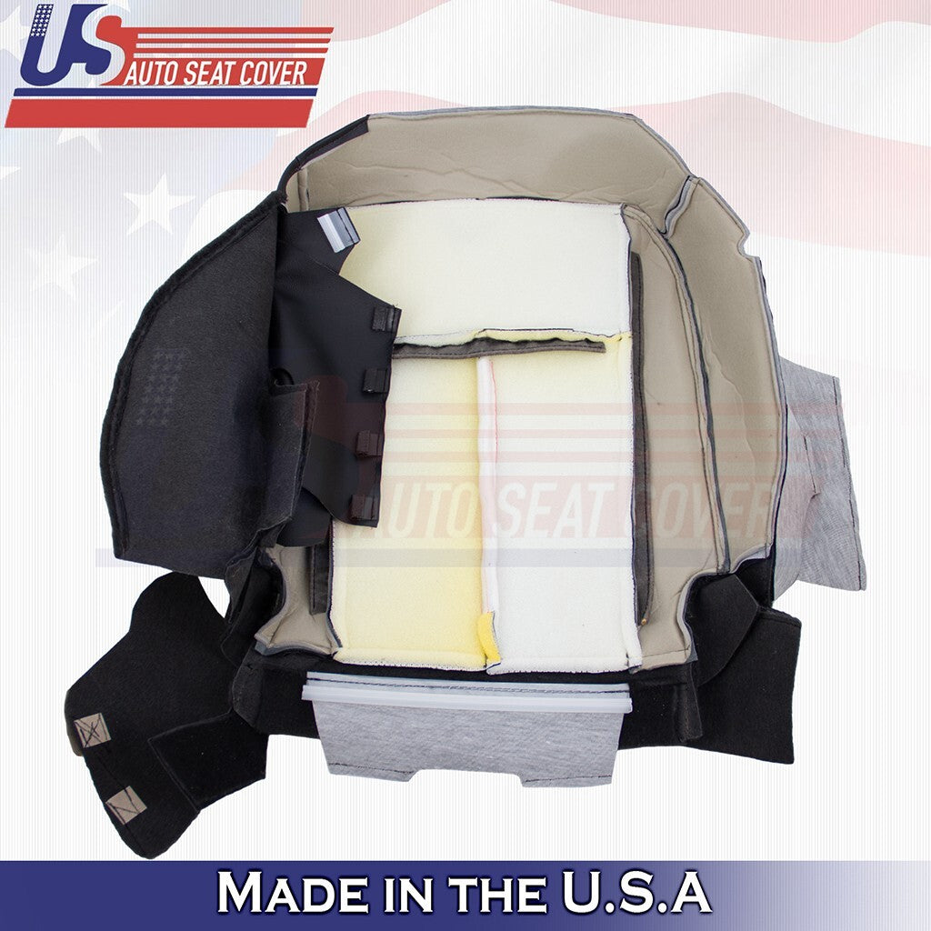 2015 to 2017 Fits Ford Expedition Driver Bottom w/ Perf Leather Seat Cover Black
