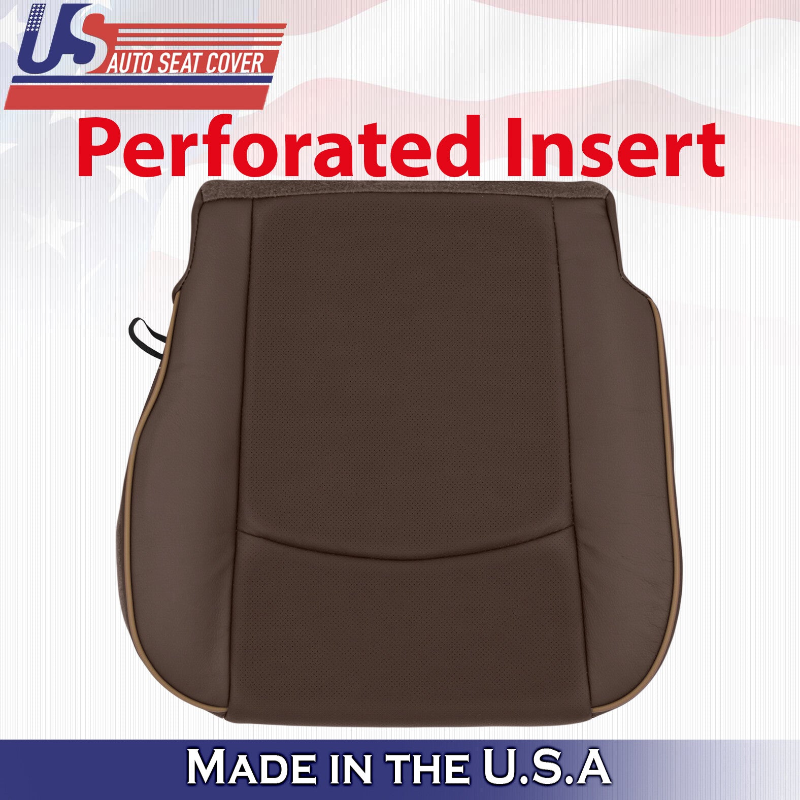 2015 2016 For Dodge Ram Laramie Limited Driver Bottom Leather Seat Cover Brown