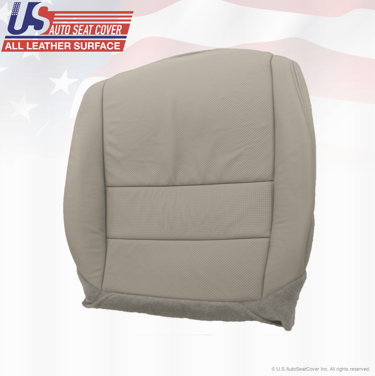 For 2004 2005 06 07 08 Acura TL Driver Passenger Bottom Leather Seat Cover Gray