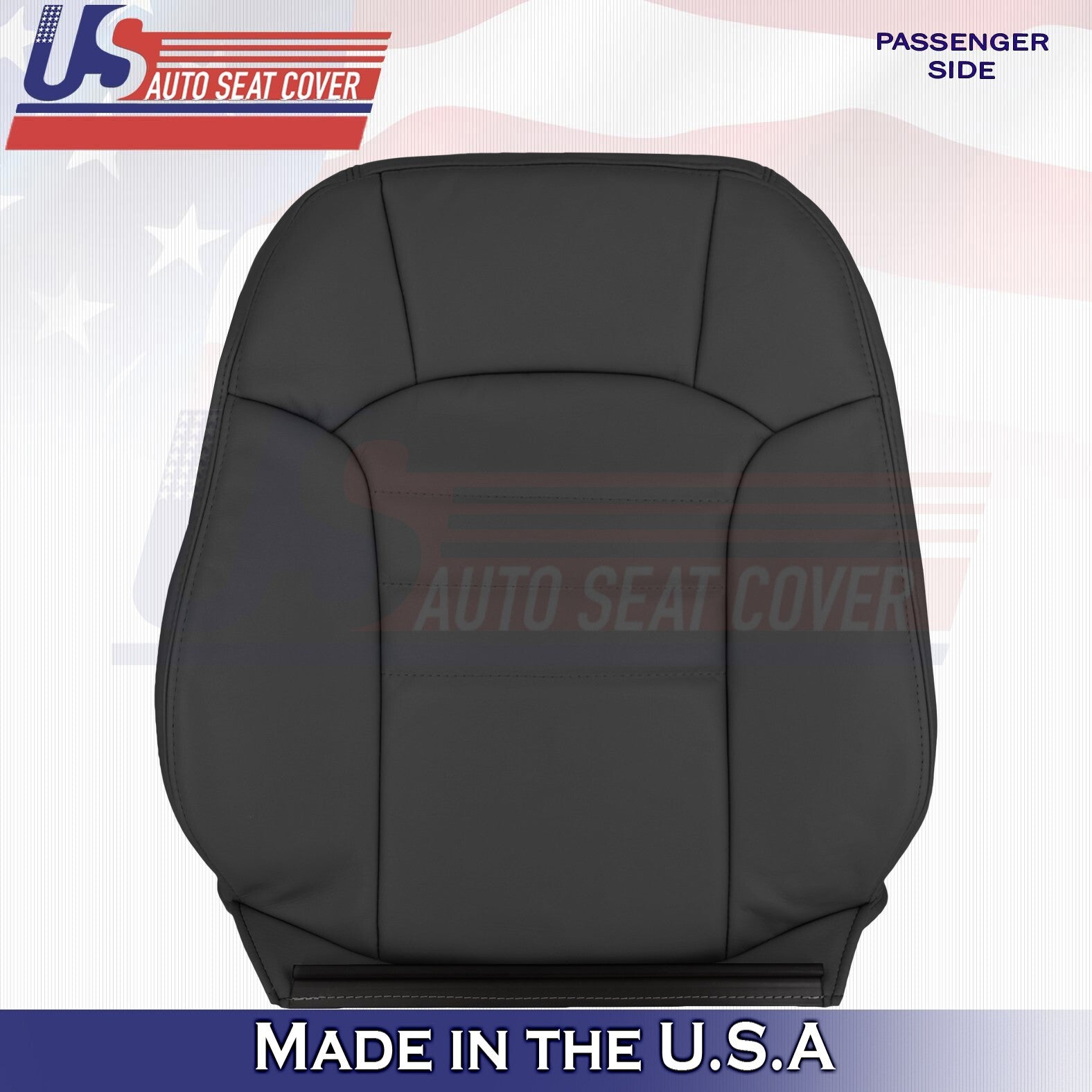 2002-2004 Fits Jeep Liberty Front Set Bottoms &Tops Leather Seat Cover Dark Gray