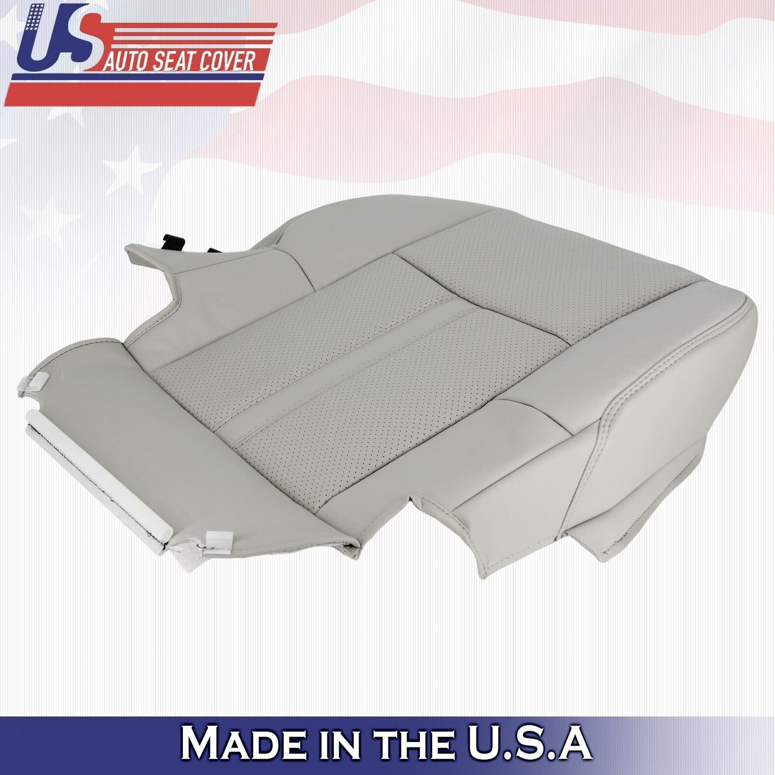 2018 2019 For Lincoln MKT Passenger Side Bottom Perforated Leather Cover in Gray