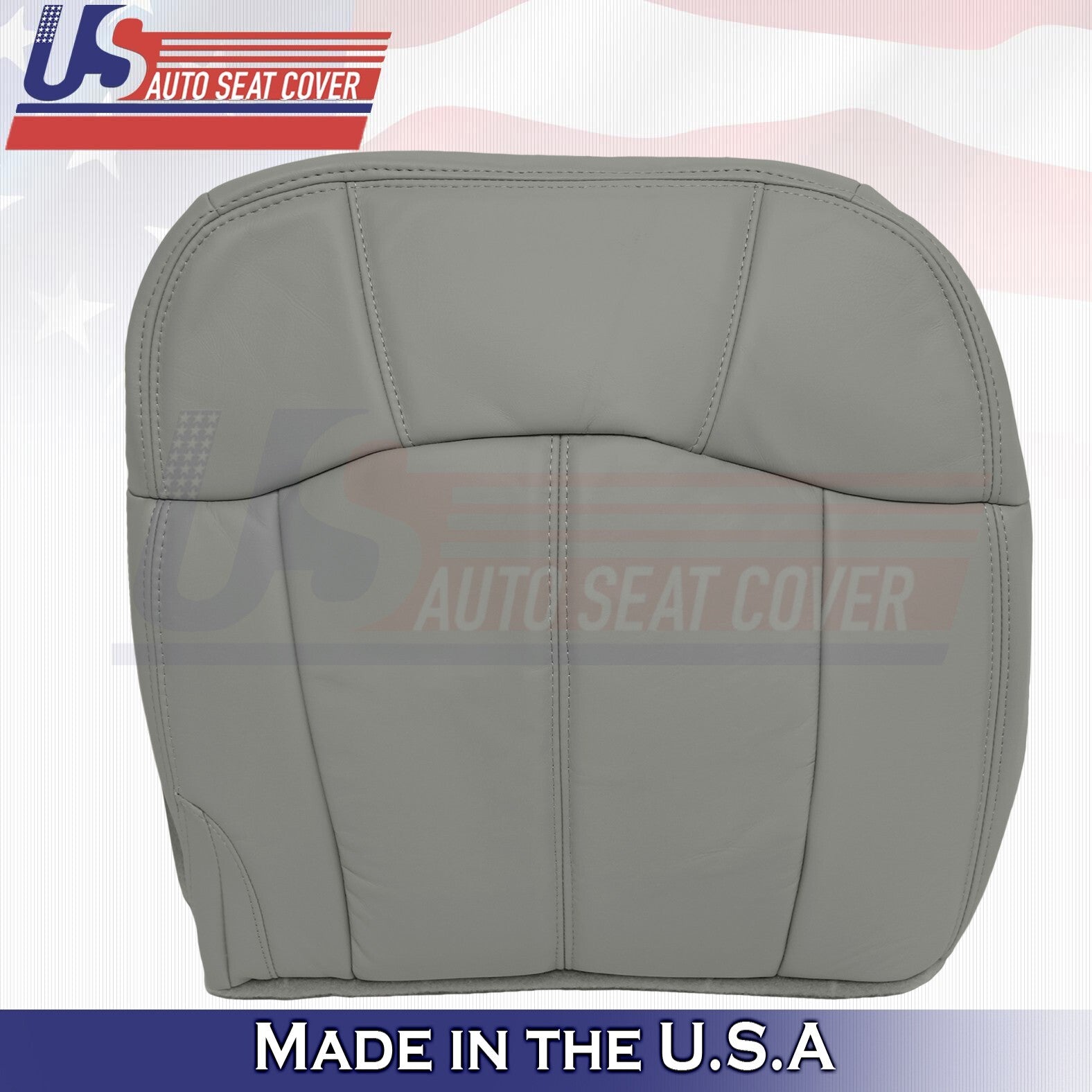 1999 to 2002 For Chevy Tahoe Rear Driver& Passenger Bottoms Leather Covers Gray