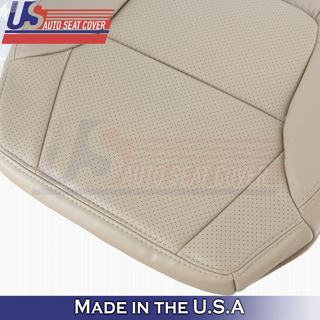 2001 2002 2003 For Acura CL Type-S Passenger Bottom Perforated Leather Cover Tan