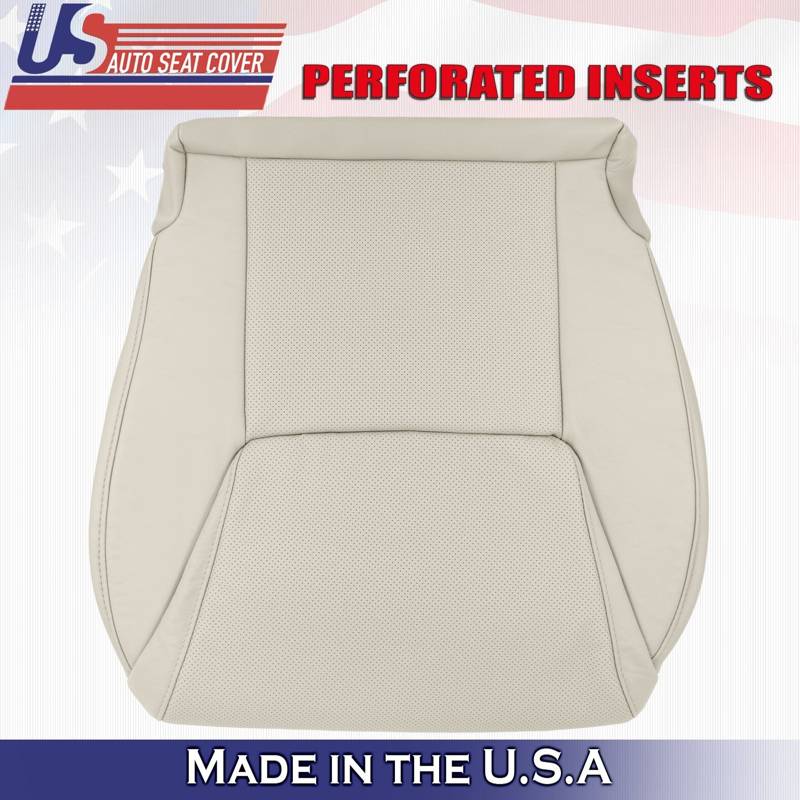 2012 to 2015 For Lexus LX570 Passenger Top Bottom Leather w/ Perf Covers Tan