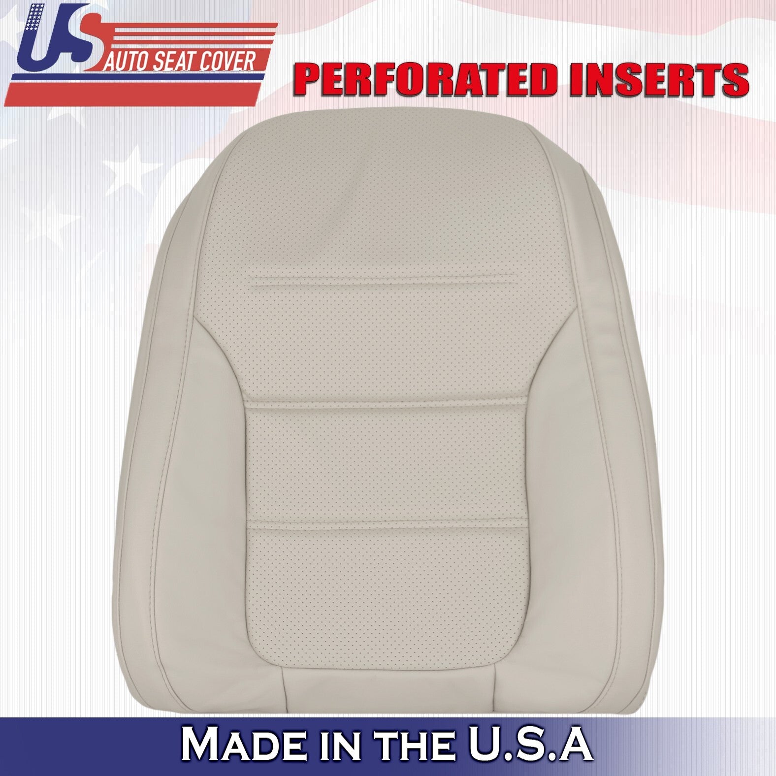 Driver Bottom & Top Leather Seat Cover Tan 2011-2017 For Volkswagen Jetta