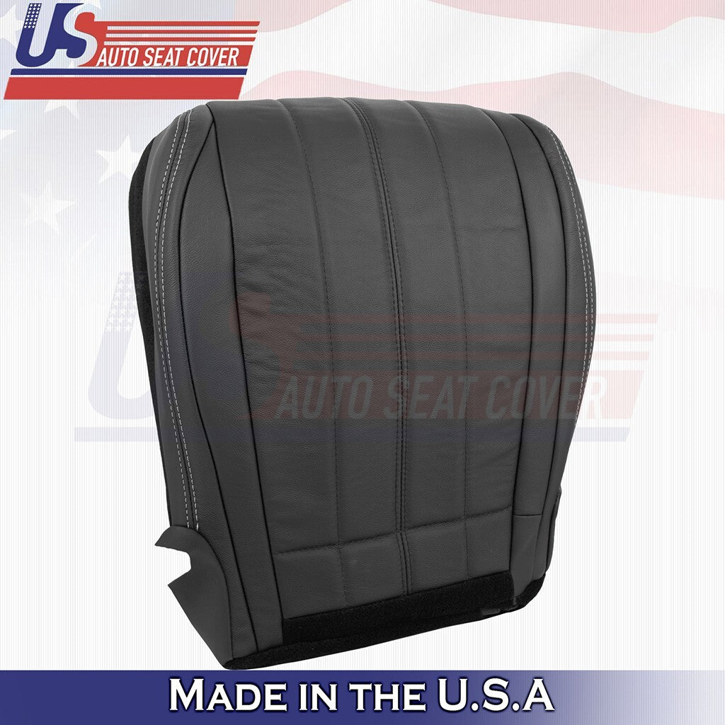 2014 For Infiniti QX70 Passenger Side Bottom Genuine Leather Seat Cover Black