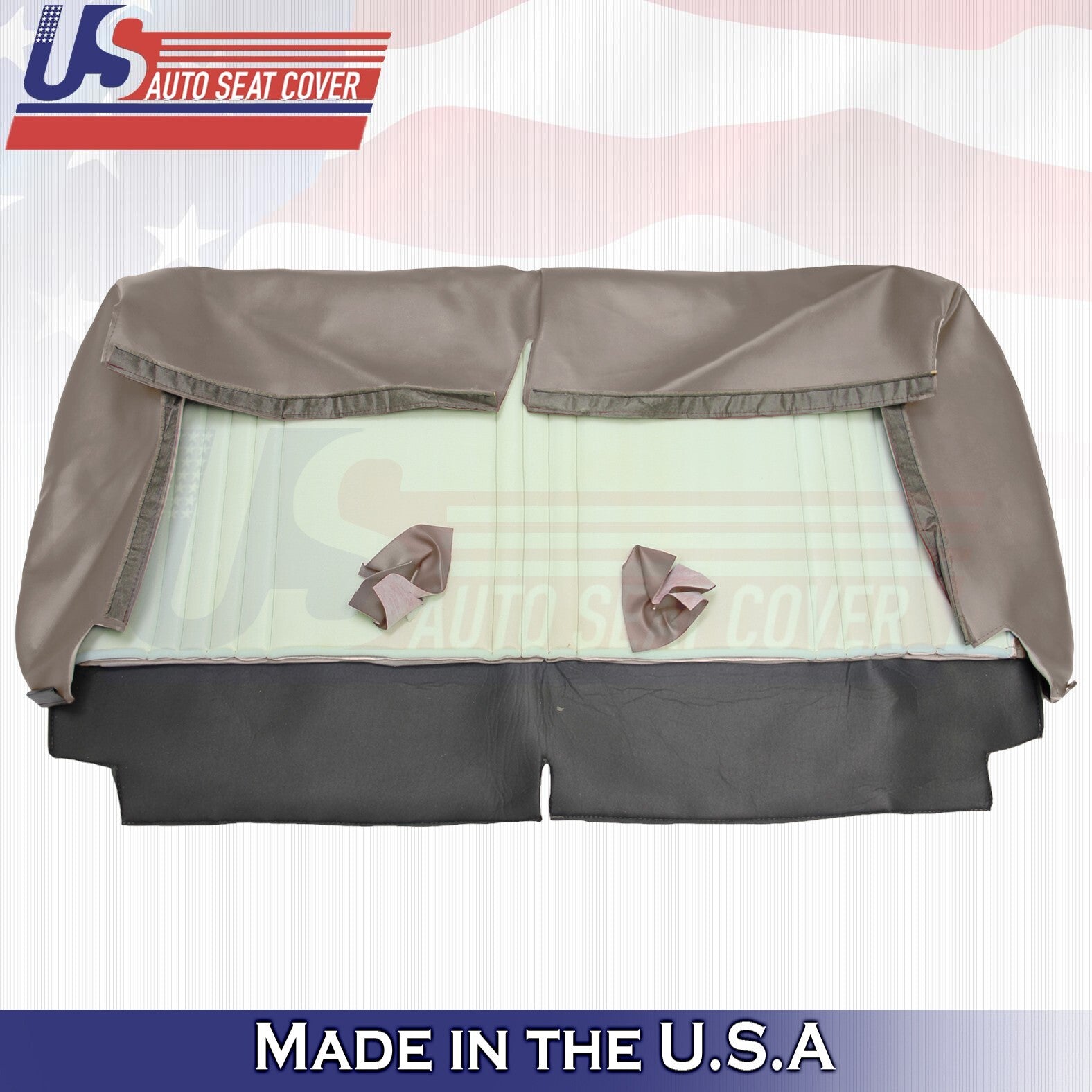 1996 For GMC Sierra C/K 1500 2500 3500 Top & Bottom Bench Vinyl Seat Covers Tan