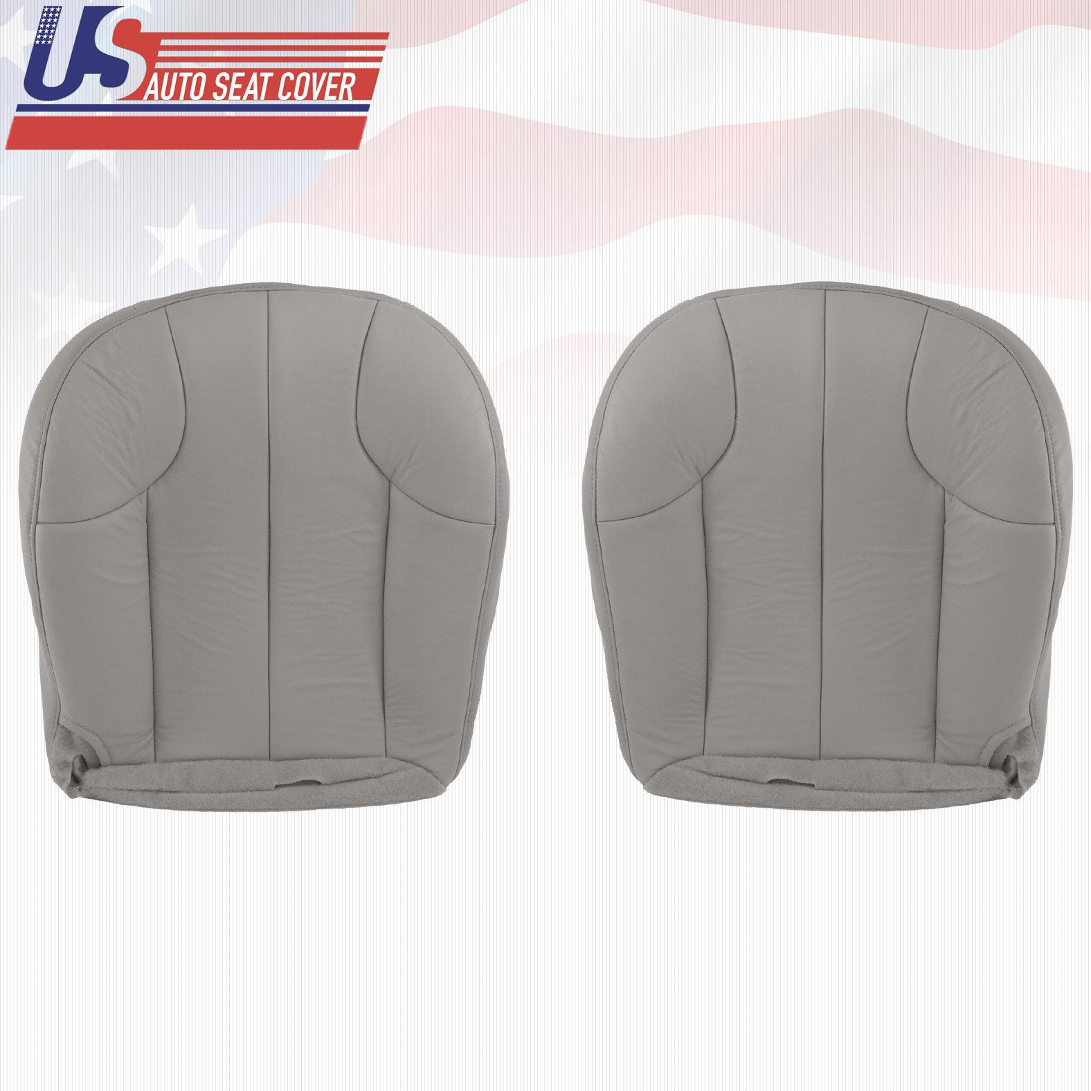 1999 to 2001 For Jeep Grand Cherokee Laredo Front Set Bottoms Leather Cover Gray