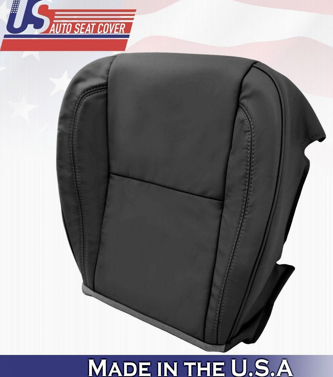 2002 2003 For Lexus GS430 Passenger Side Bottom Synthetic Leather Seat Cover BLK