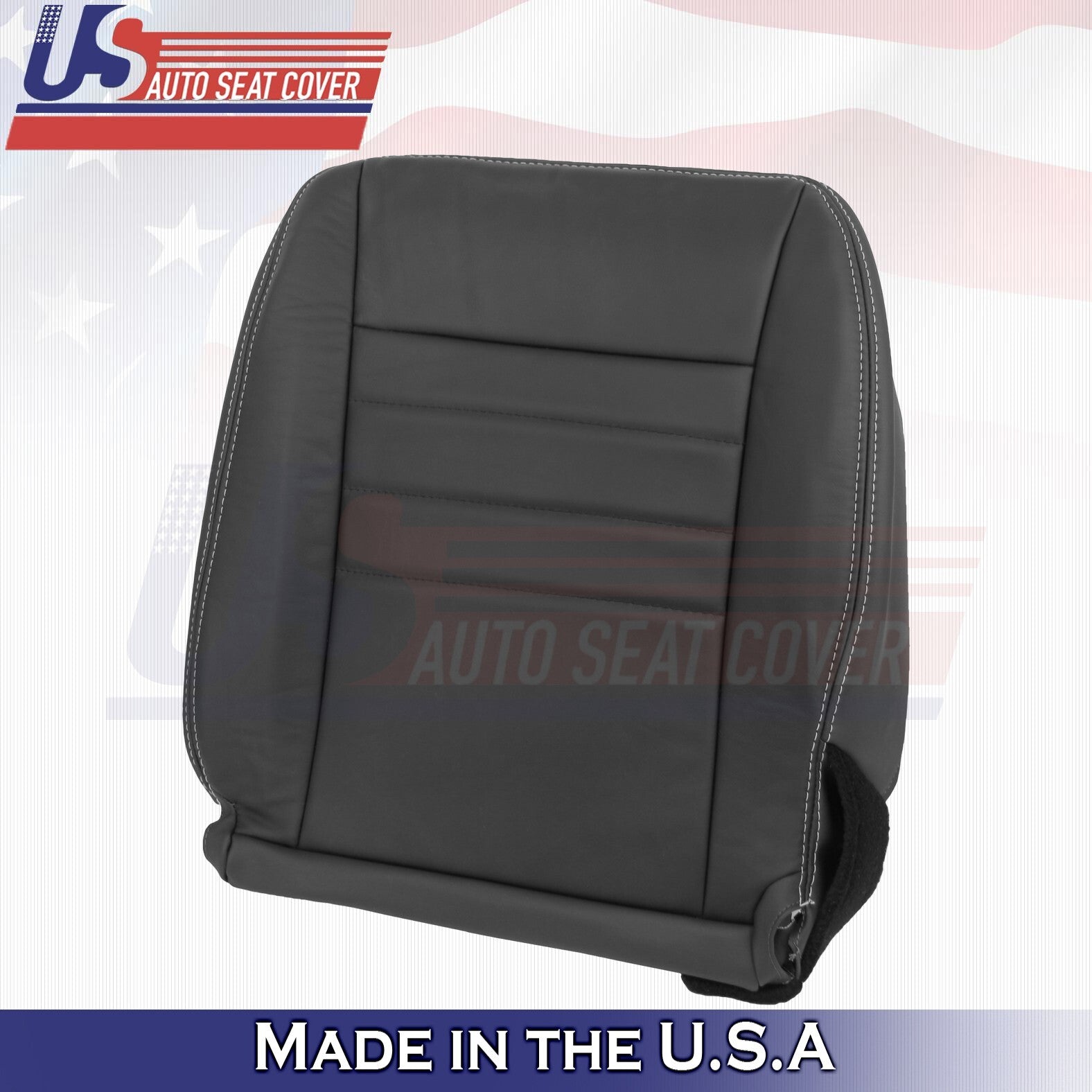 2013 2014 For Dodge Charger SXT Driver Passenger Bottom Leather Seat Covers BLK