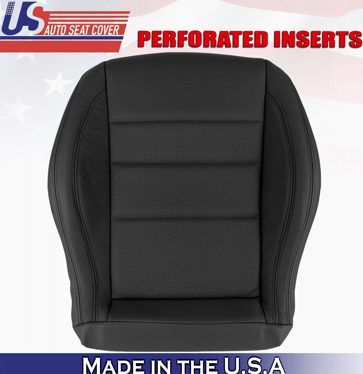 2012 to 2015 Fits Mercedes Benz C250 2Door Passenger Bottom Leather Cover Black