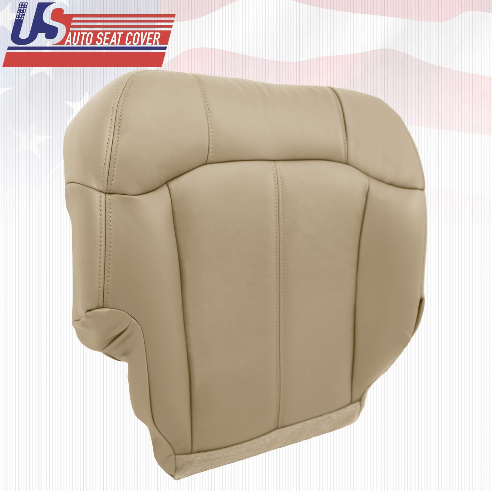 2000 2001 2002 Chevy Suburban 2500 Driver plus Passenger Bottom Seat Cover Tan