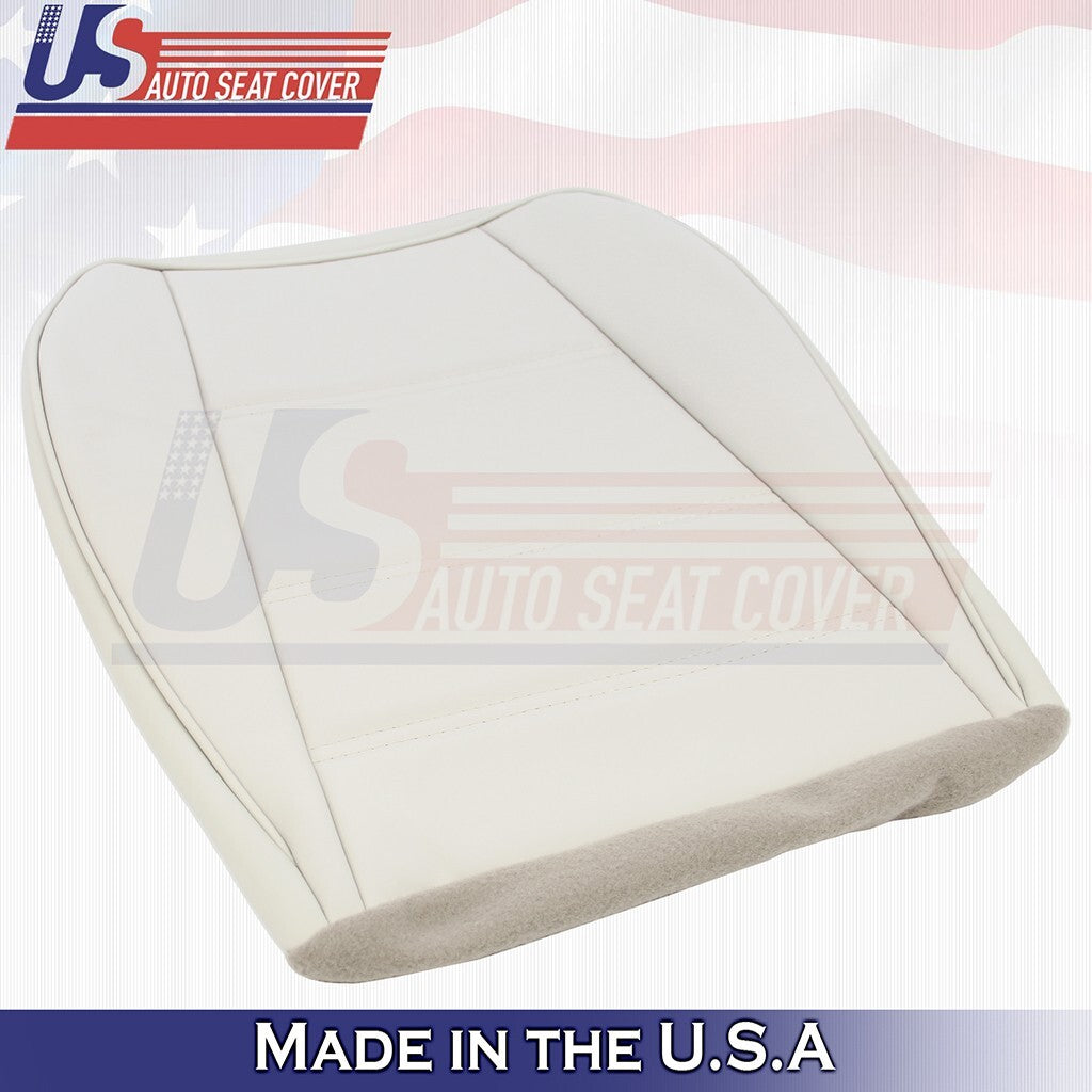 1991-2004 Fits Ford Mustang V6 Front PASSENGER Bottom Leather Seat Cover White