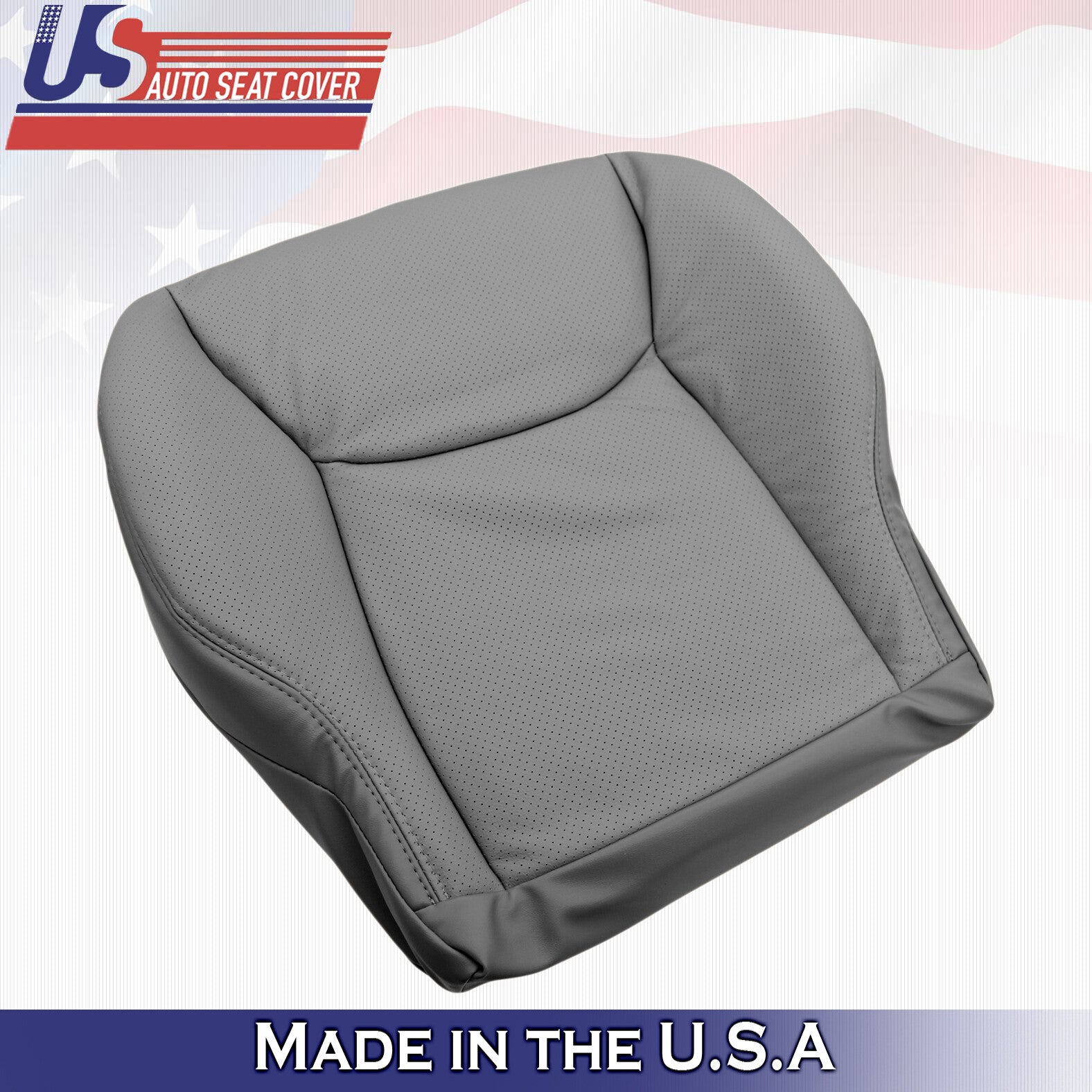 2000 to 2002 for Mercedes Benz S Class Driver Bottom Leather Seat Cover in Gray