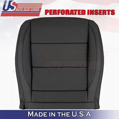 2006 -2010 Fits Volkswagen Jetta Passenger Bottom Perforated Leather Cover Black