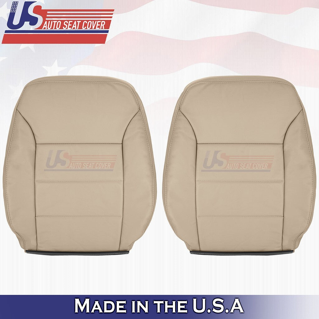 1999 to 2004 For Volkswagen Jetta Front Set Bottoms & Tops Leather Cover Beige