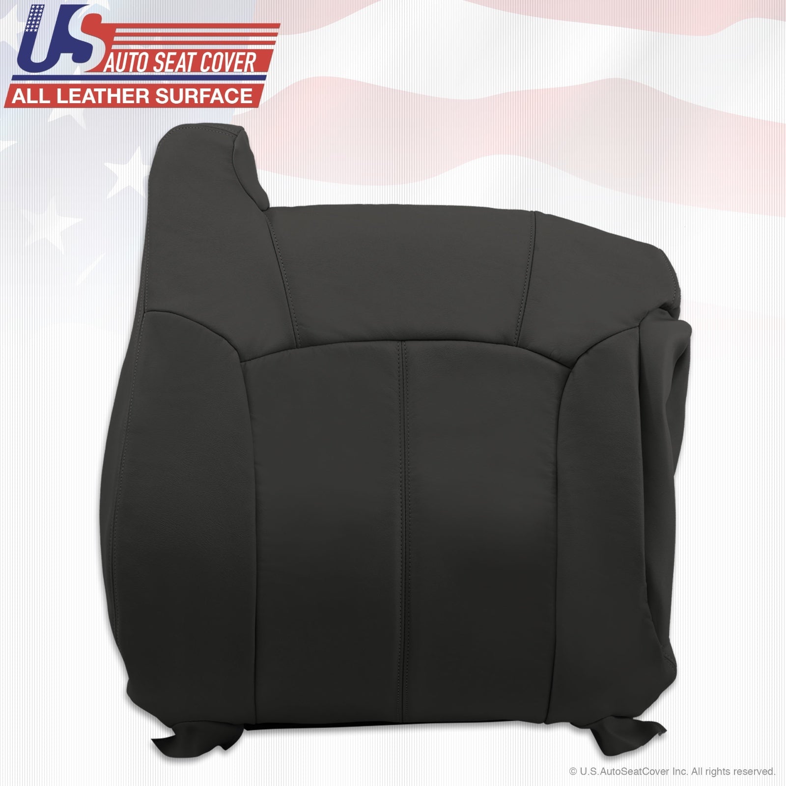 1999 to 2002 Chevy Silverado Driver Passenger leather seat cover Graphite