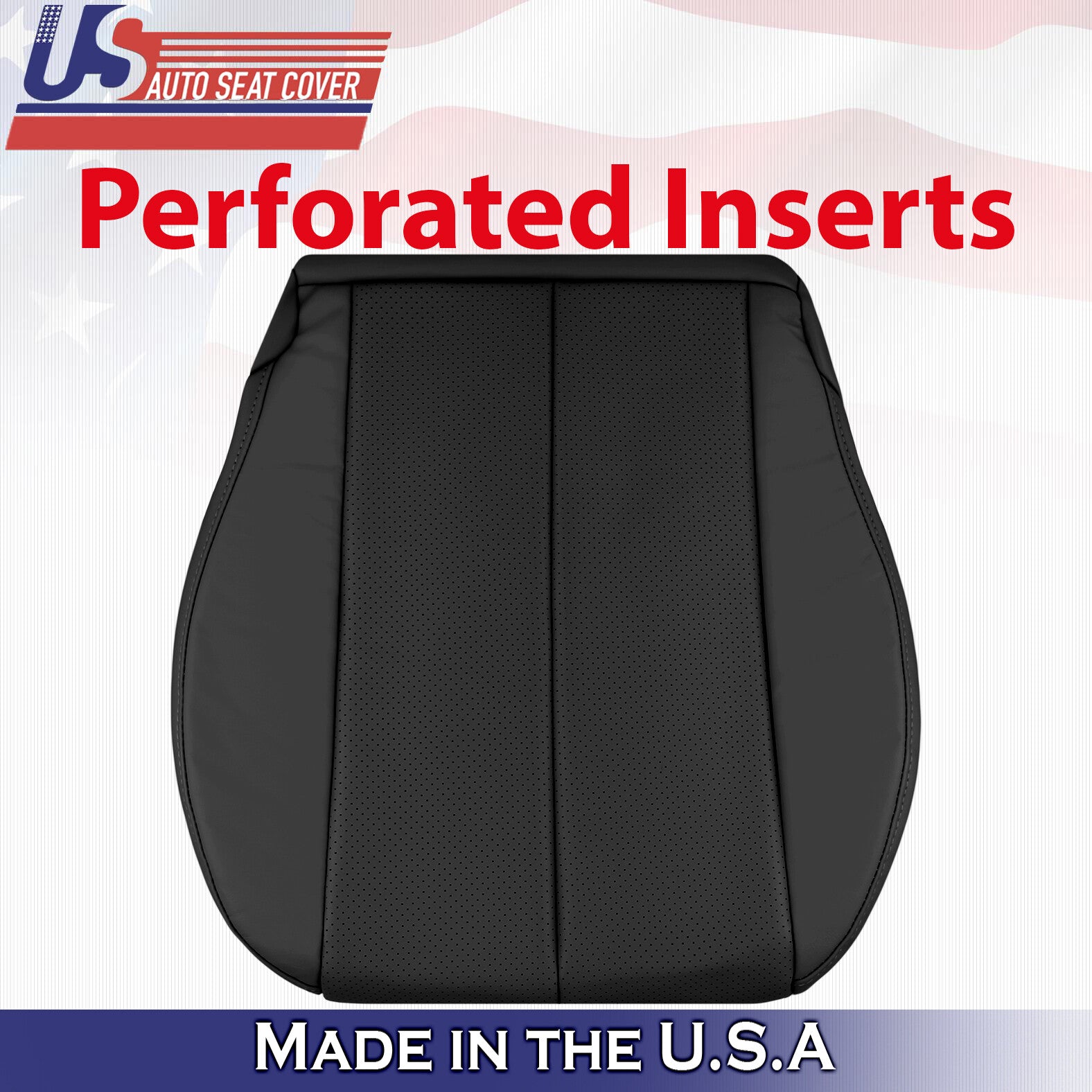 1999 to 2003 For Toyota Camry Solara Driver Bottom Leather Seat Cover in Black