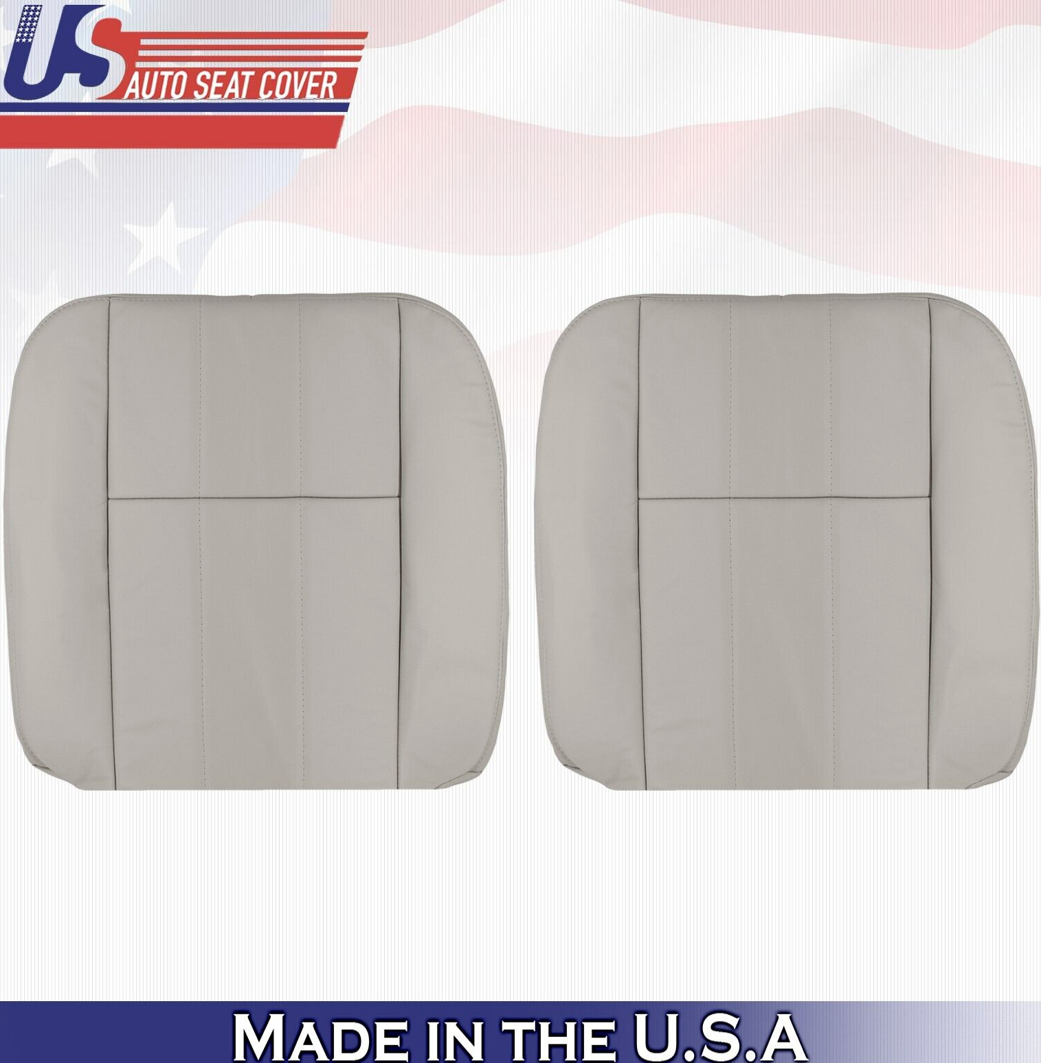 2009 2010 For Mercury Grand Marquis Driver & Passenger Top Leather Covers Gray