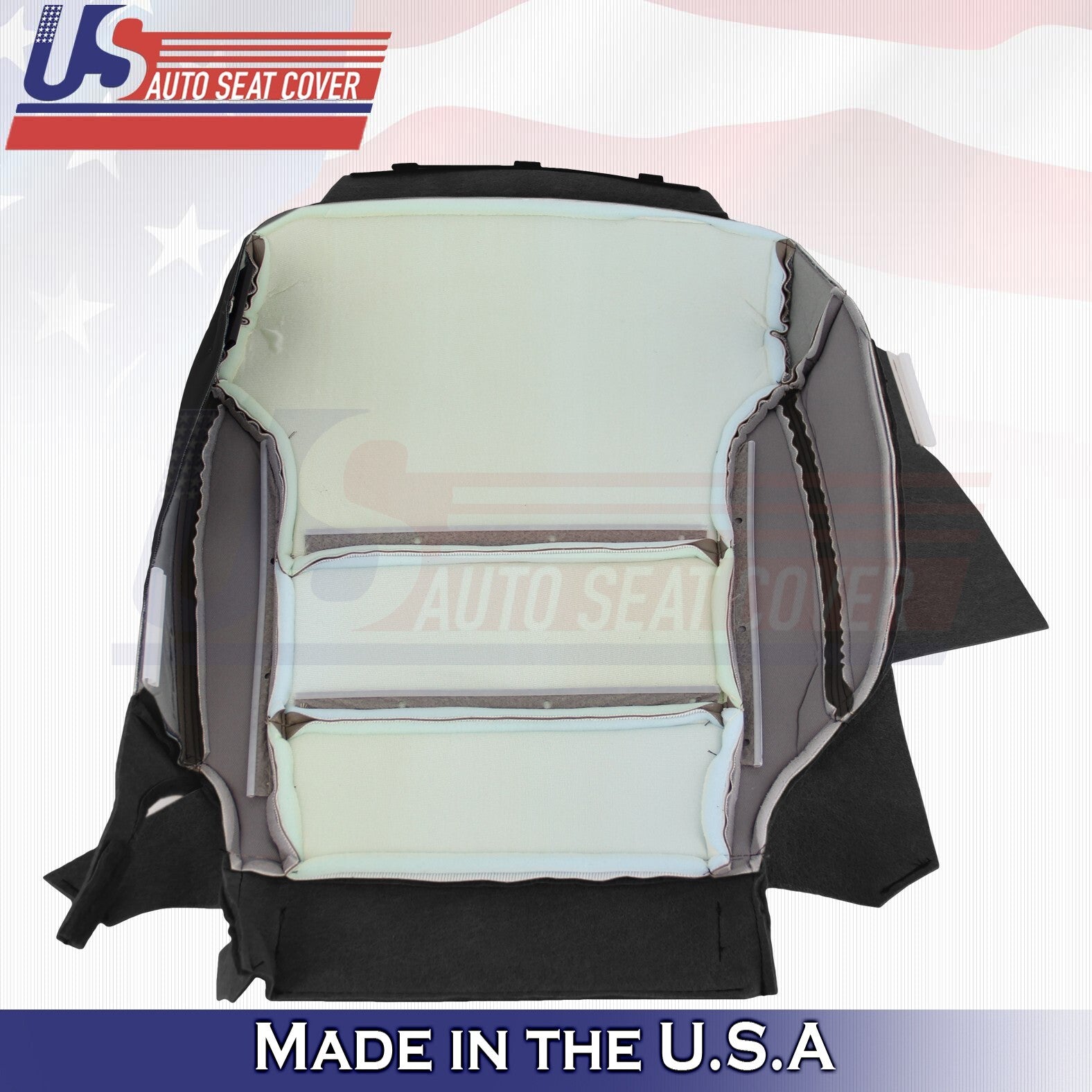 2012 to 2016 For Honda CR-V Front 2x Top & 2x Bottom Leather Seat Covers Black