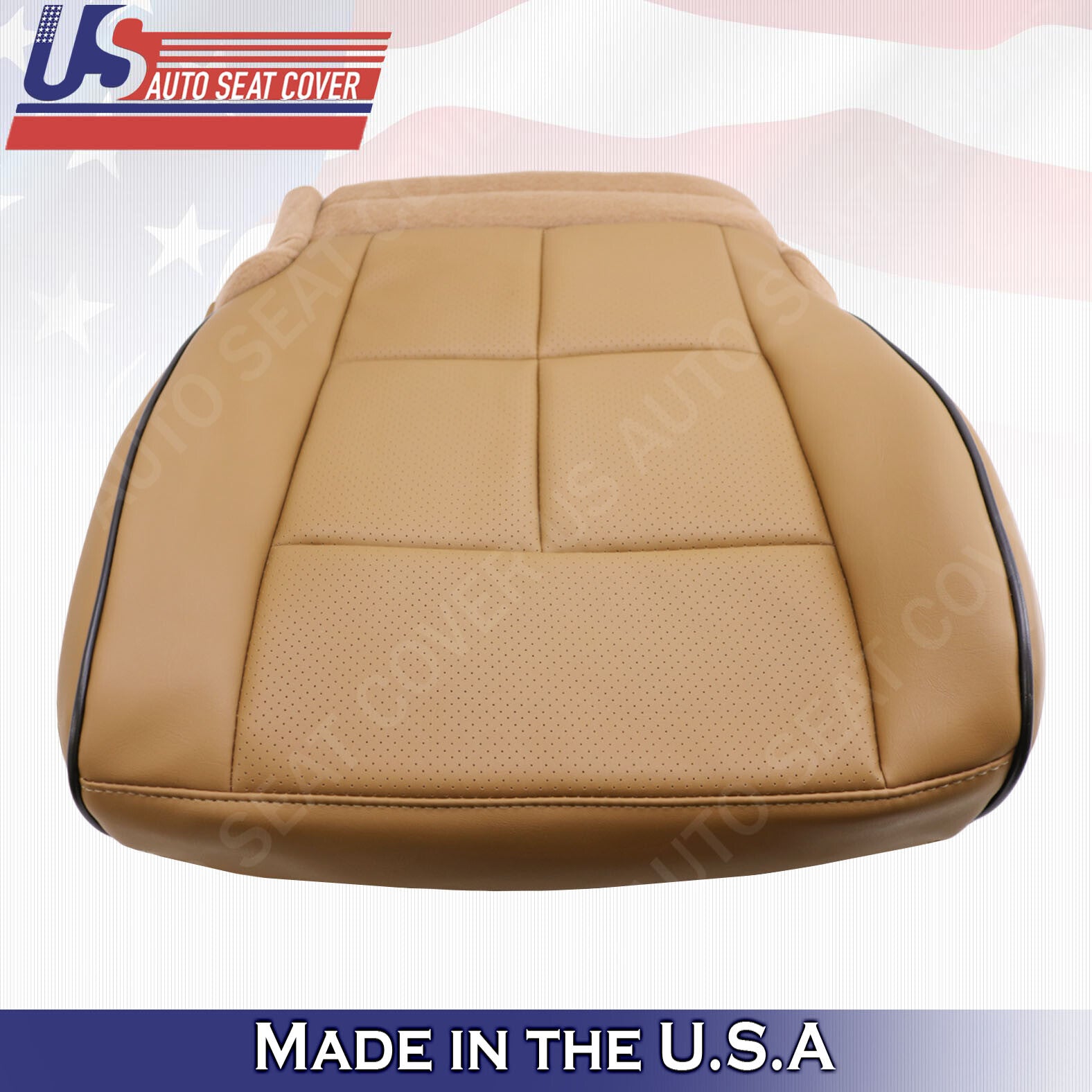 2011- 2014 Lincoln Navigator PASSENGER Bottom Synthetic Leather Cover CANYON TAN