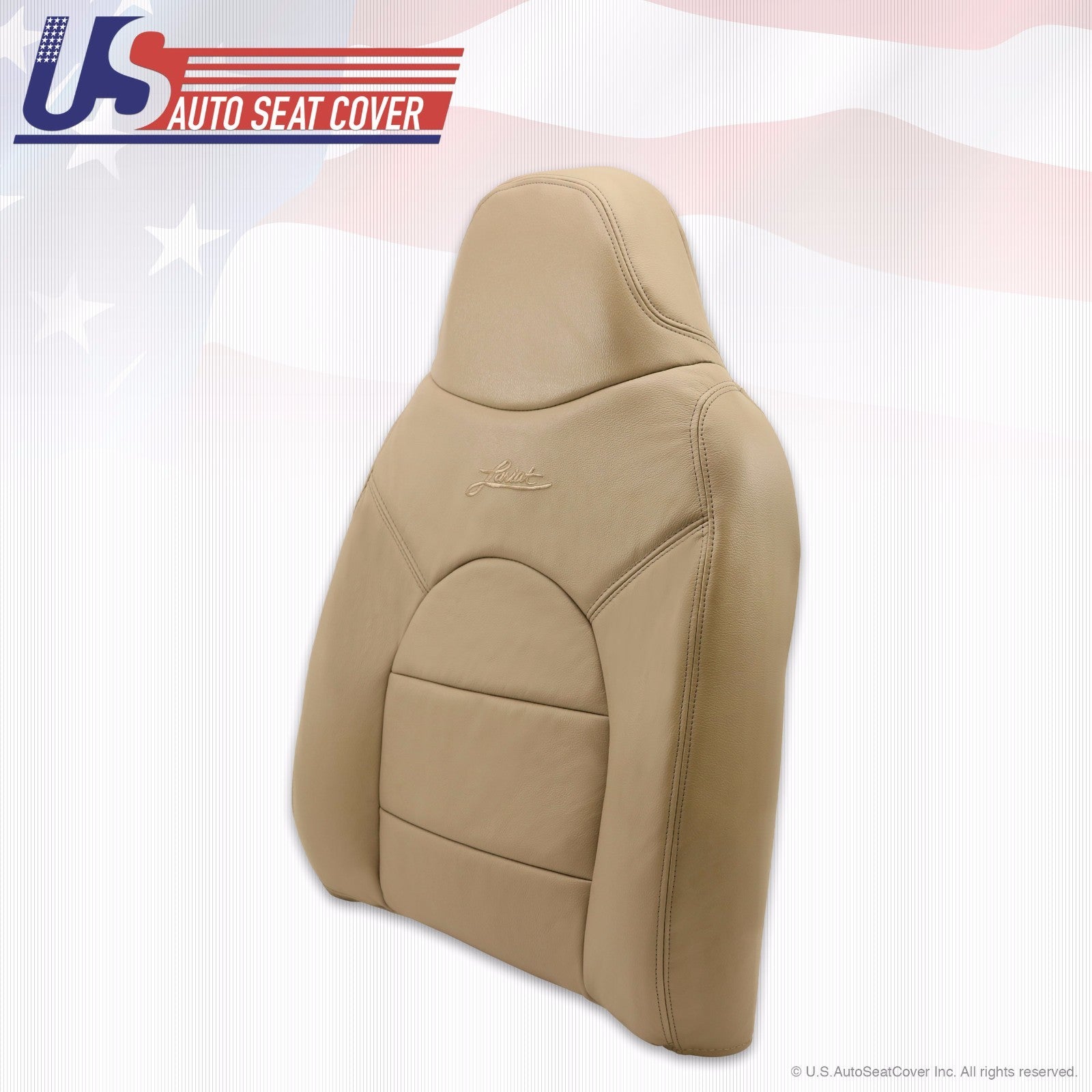 2000 Ford F250 Lariat Driver & Passenger Tops/Bottoms Leather Seat Cover TAN
