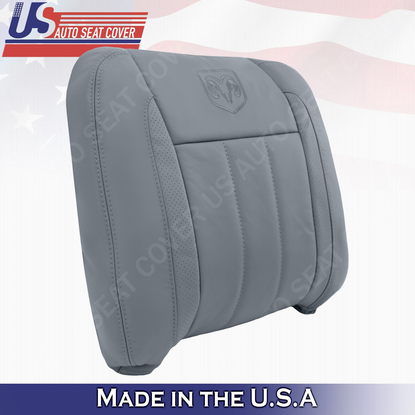 DRIVER-Bottom & Top Leather Seat Cover 2006 2007 2008 2009 For Dodge Ram Laramie