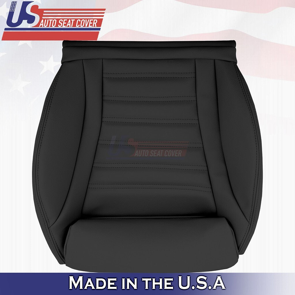 2015 to 2021 For Mercedes Benz C43 Passenger Bottom Top Vinyl Seat Covers Black