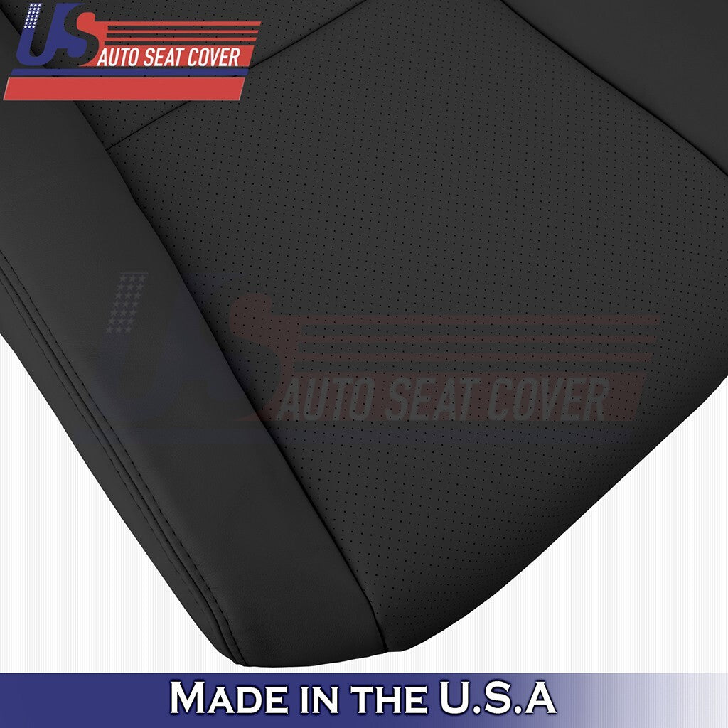 2007 to 2012 For Lexus LS600h Front Set Bottoms &Tops Leather Cover Black