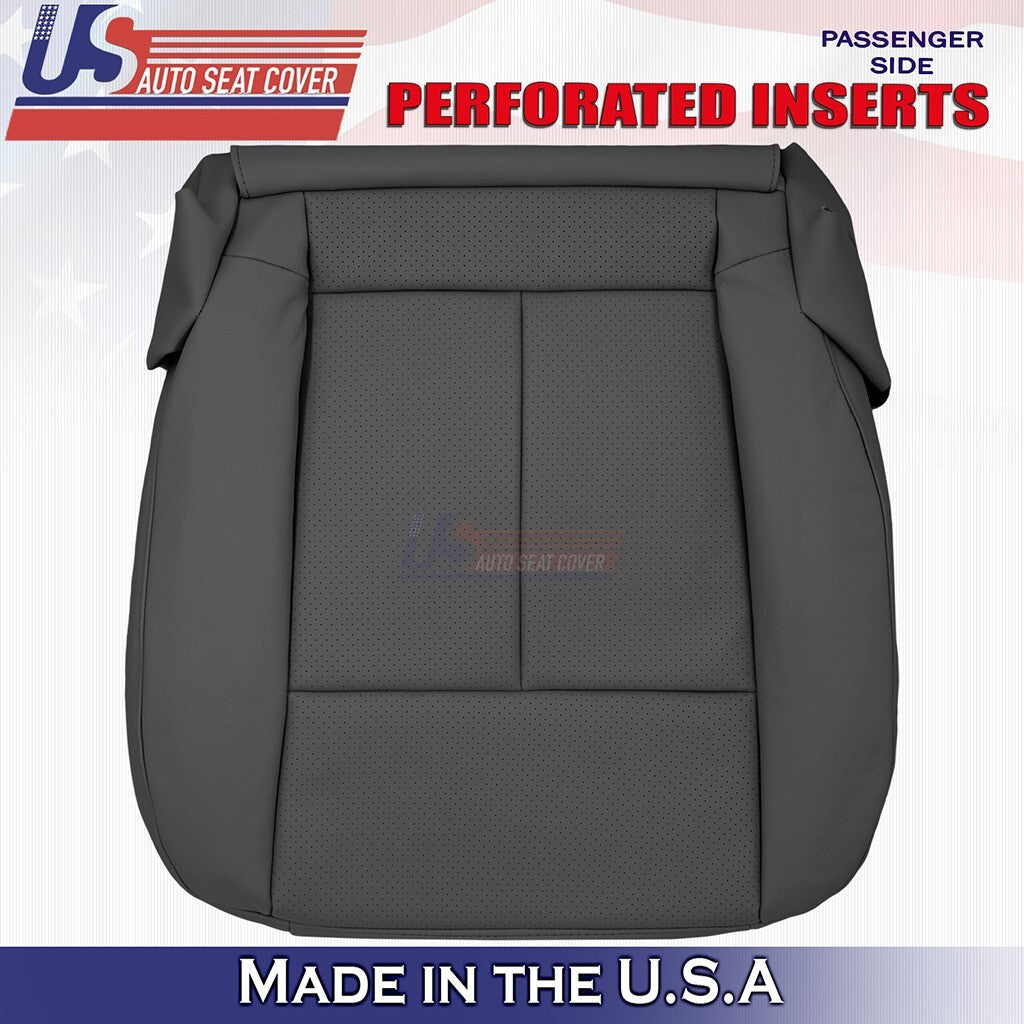 2005 to 2008 Fits Infinity FX35 Driver &Passenger Bottoms Leather Cover Black