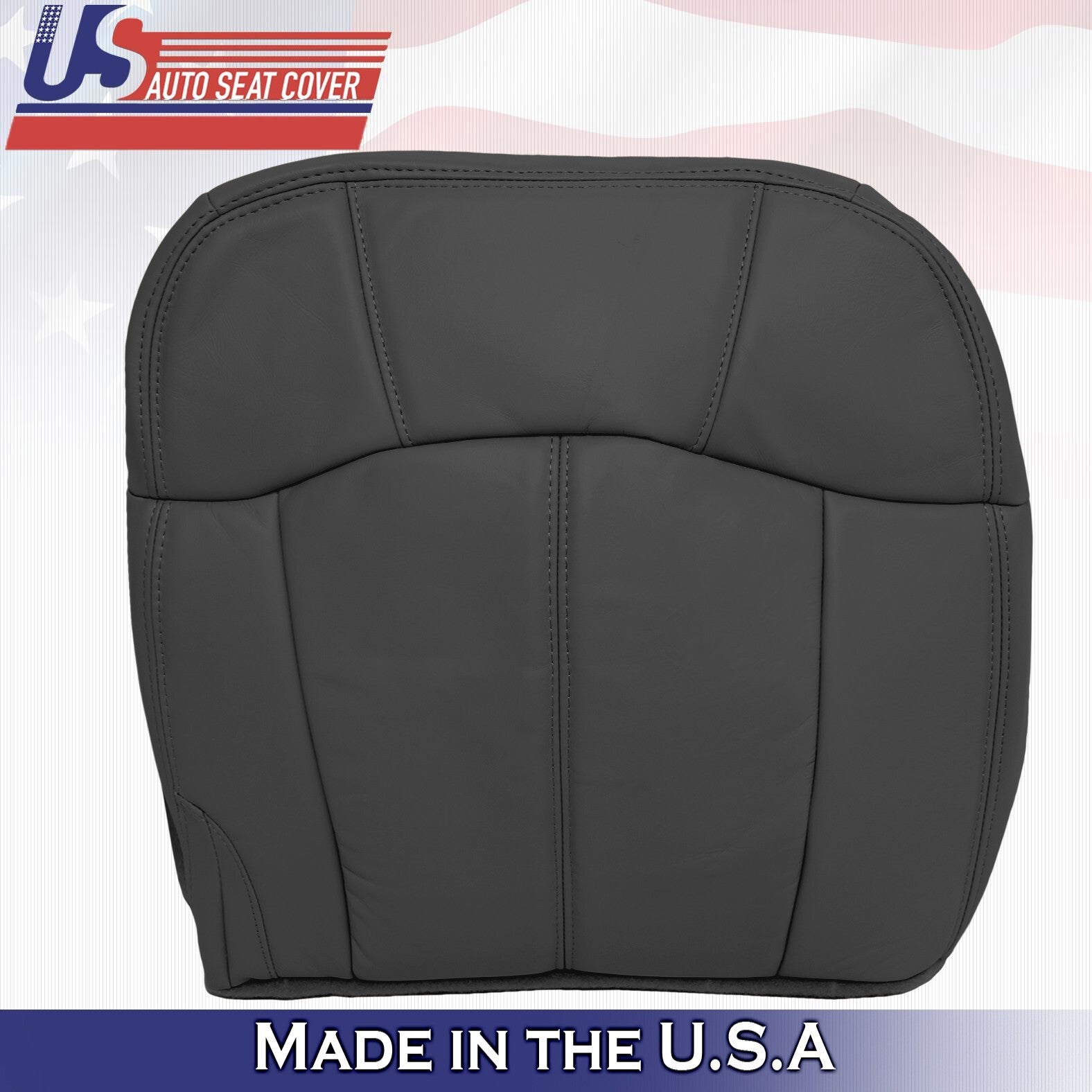 1999-2002 For Chevy Tahoe Rear Driver Passenger Bottoms Leather Covers Graphite