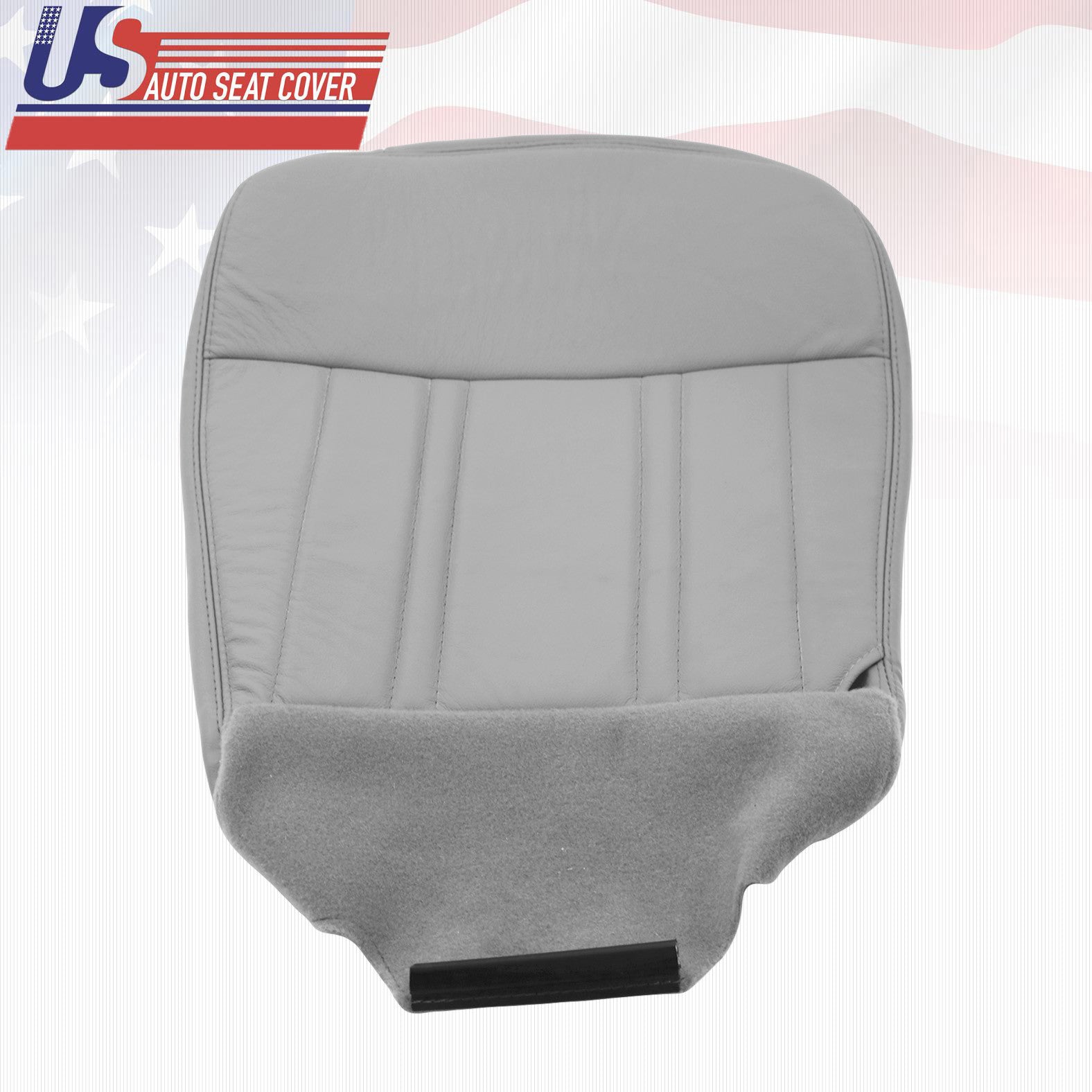 1998 Ford F-150 Lariat Driver Bottom Leather Seat Cover "Med Graphite Gray"