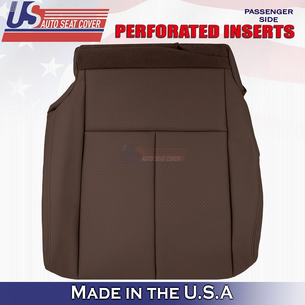2015 to 2023 Fits Nissan Murano Driver & Passenger Bottoms Leather Cover Brown