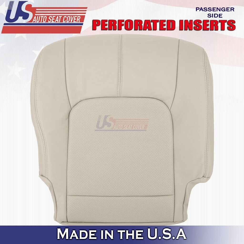 2009 to 2014 Fits Nissan Murano Passenger Bottom Leather Seat Cover Tan