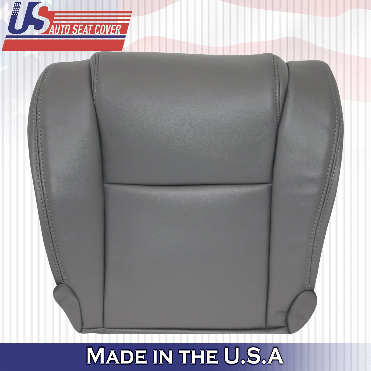 For 2007 to 20013 Toyota Tundra WORK TRUCK Bottoms Vinyl Seat Cover GRAY
