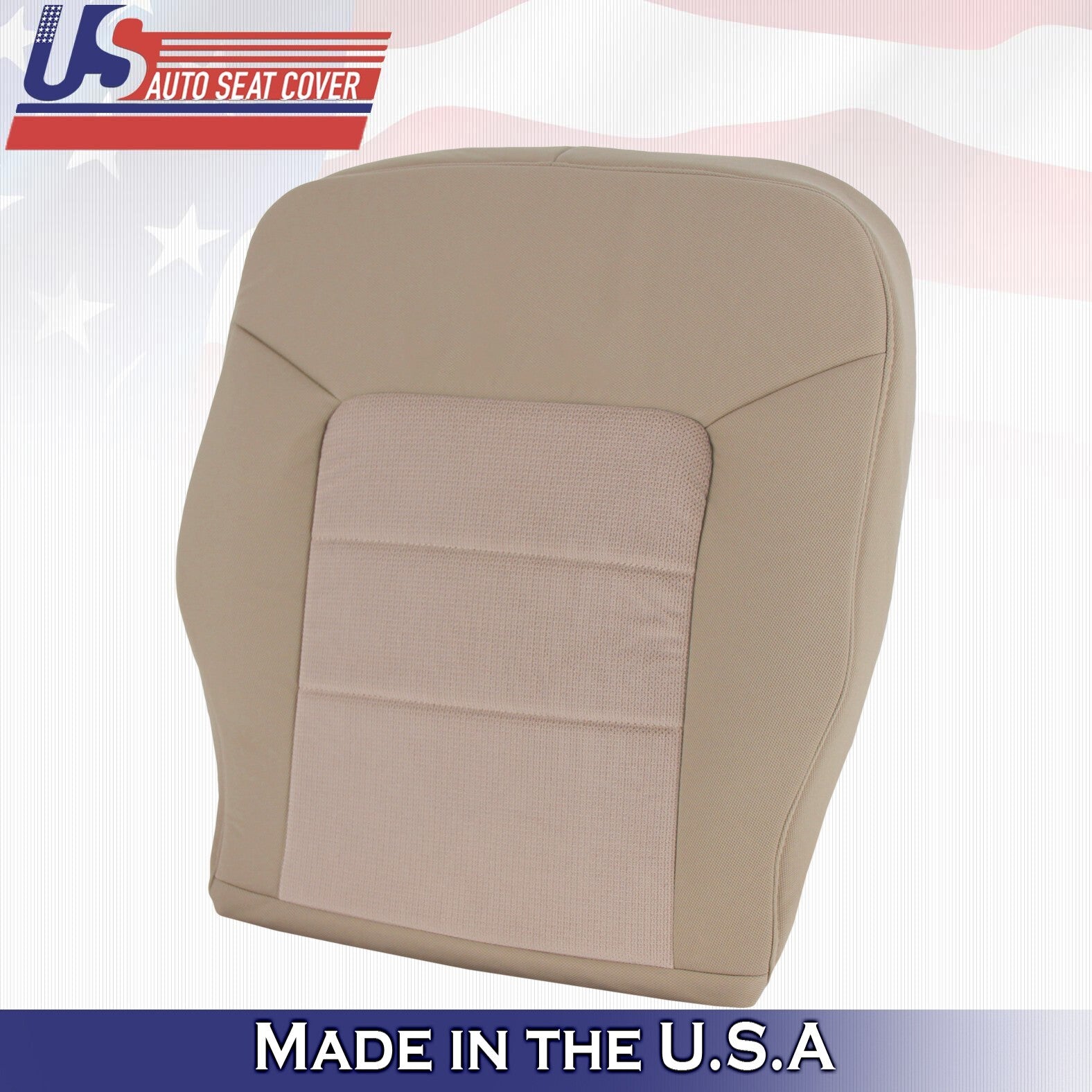 2003 2004 For Ford Expedition XLT 2nd Row Passenger Top Cloth Seat Cover Tan