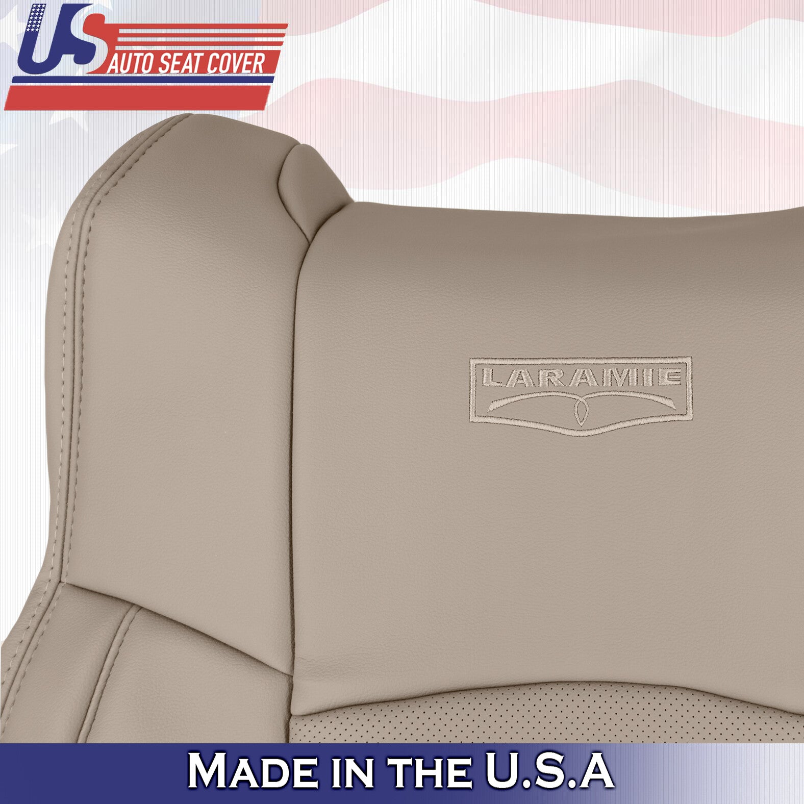 2009 2010 2011 2012 For Dodge Ram Laramie Passenger Side Top Leather Cover Tan