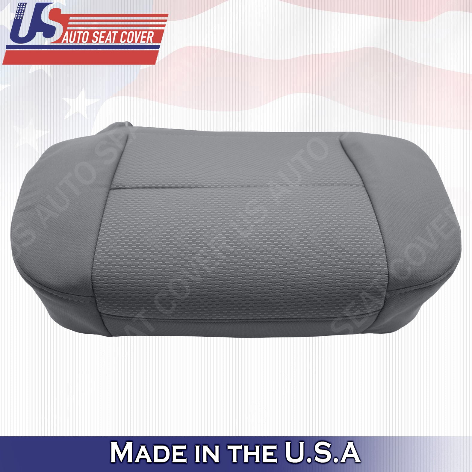 2014-2018 Chevy Silverado DRIVER Bottom Cloth Seat Cover Dark Ash Gray